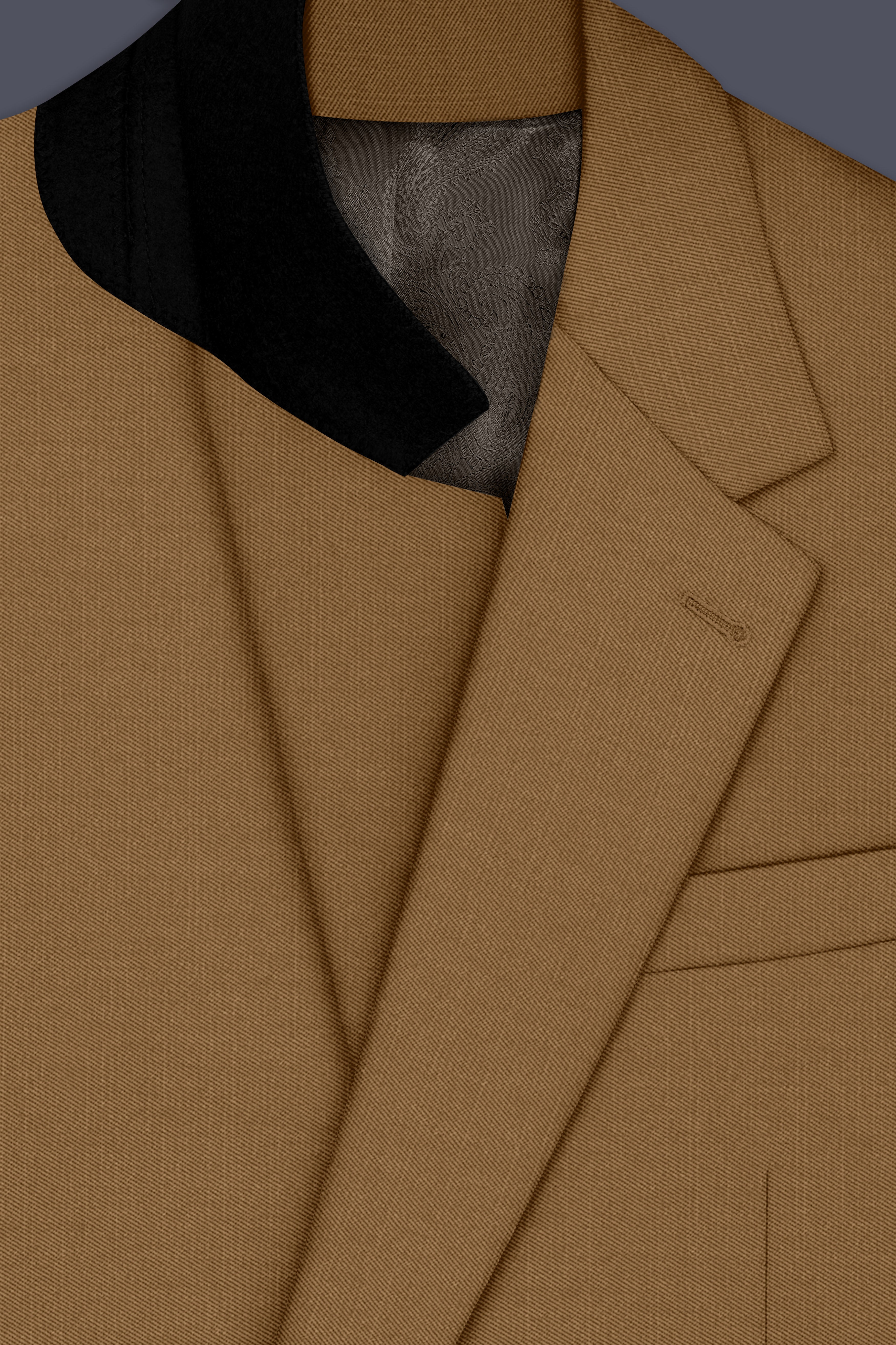 Sapphire-Potters Brown Wool Rich Slight Stretch Single Breasted Suit