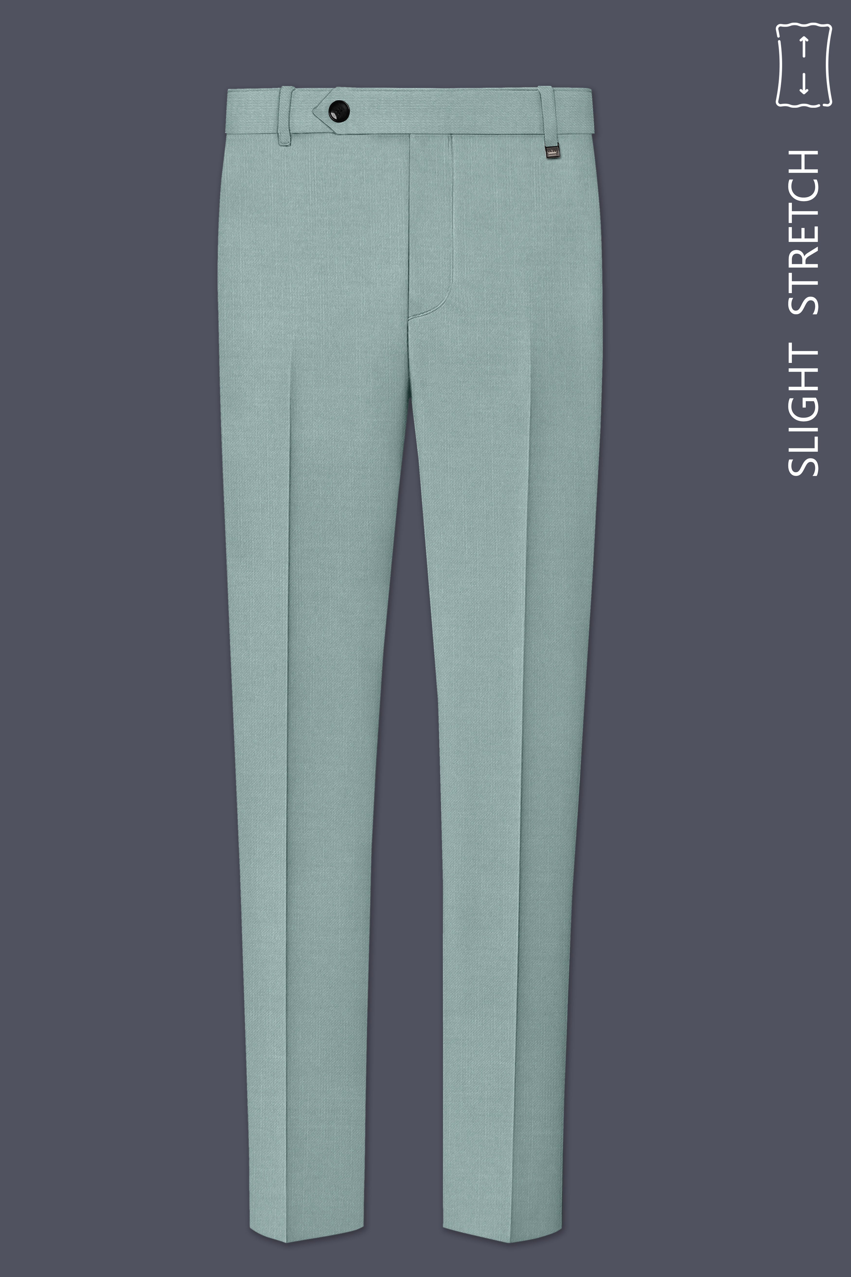 Tropic-Cadet Green Wool Rich Slight Stretch Single Breasted Suit