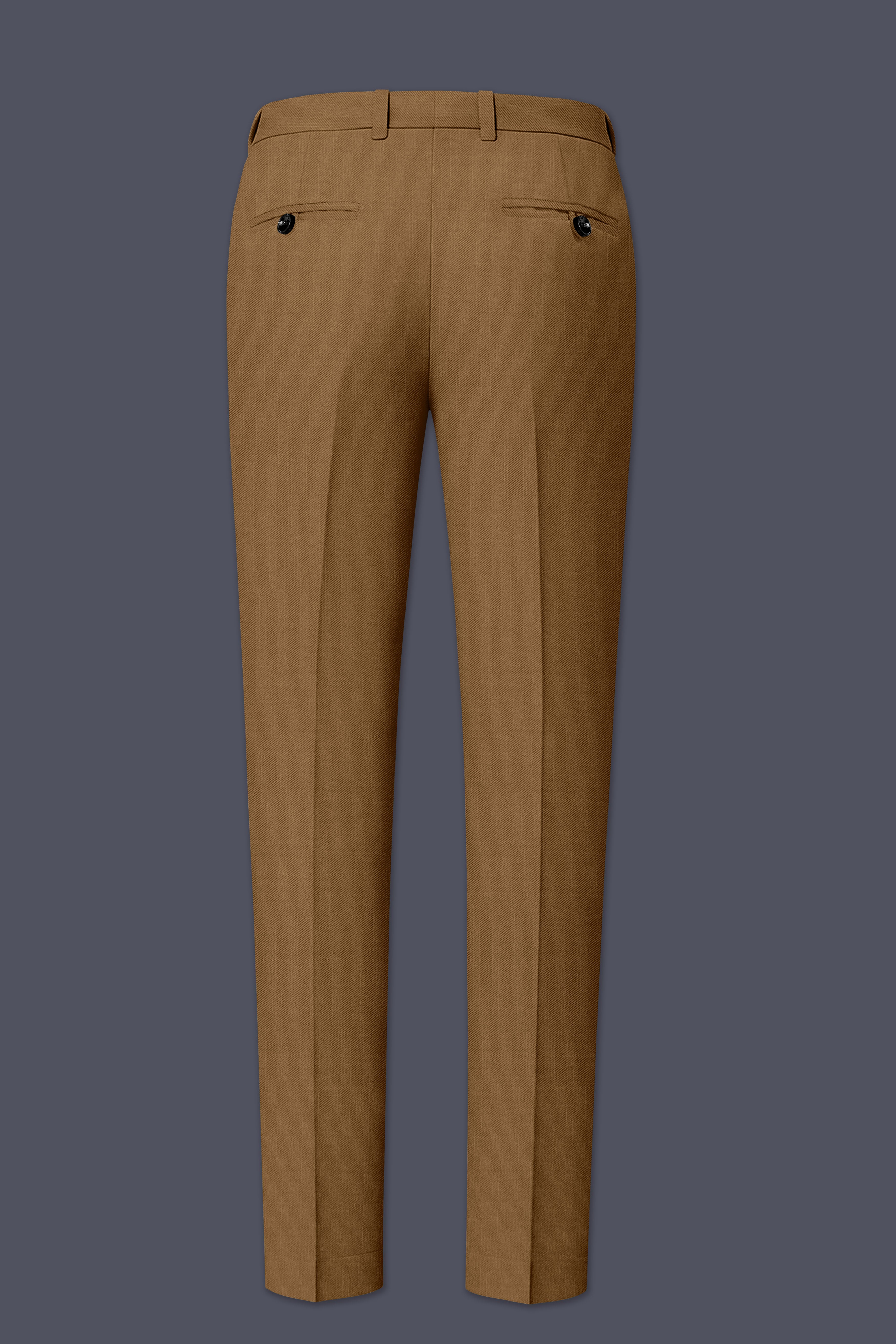 Sapphire-Potters Brown Wool Rich Slight Stretch Double Breasted Suit