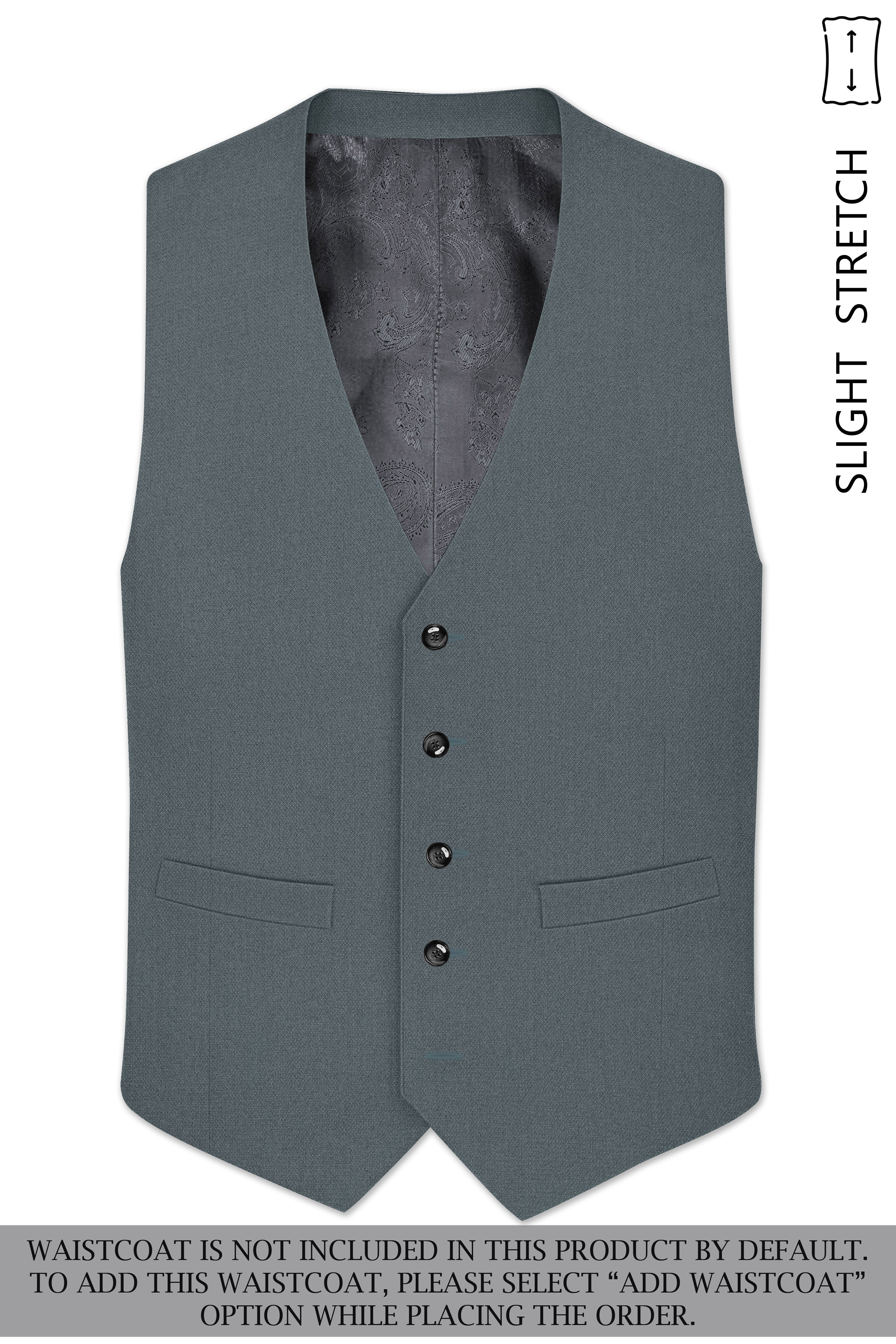 Aurelian-Scarpa Green Diamond Textured Wool Rich Slight Stretch Double Breasted Suit