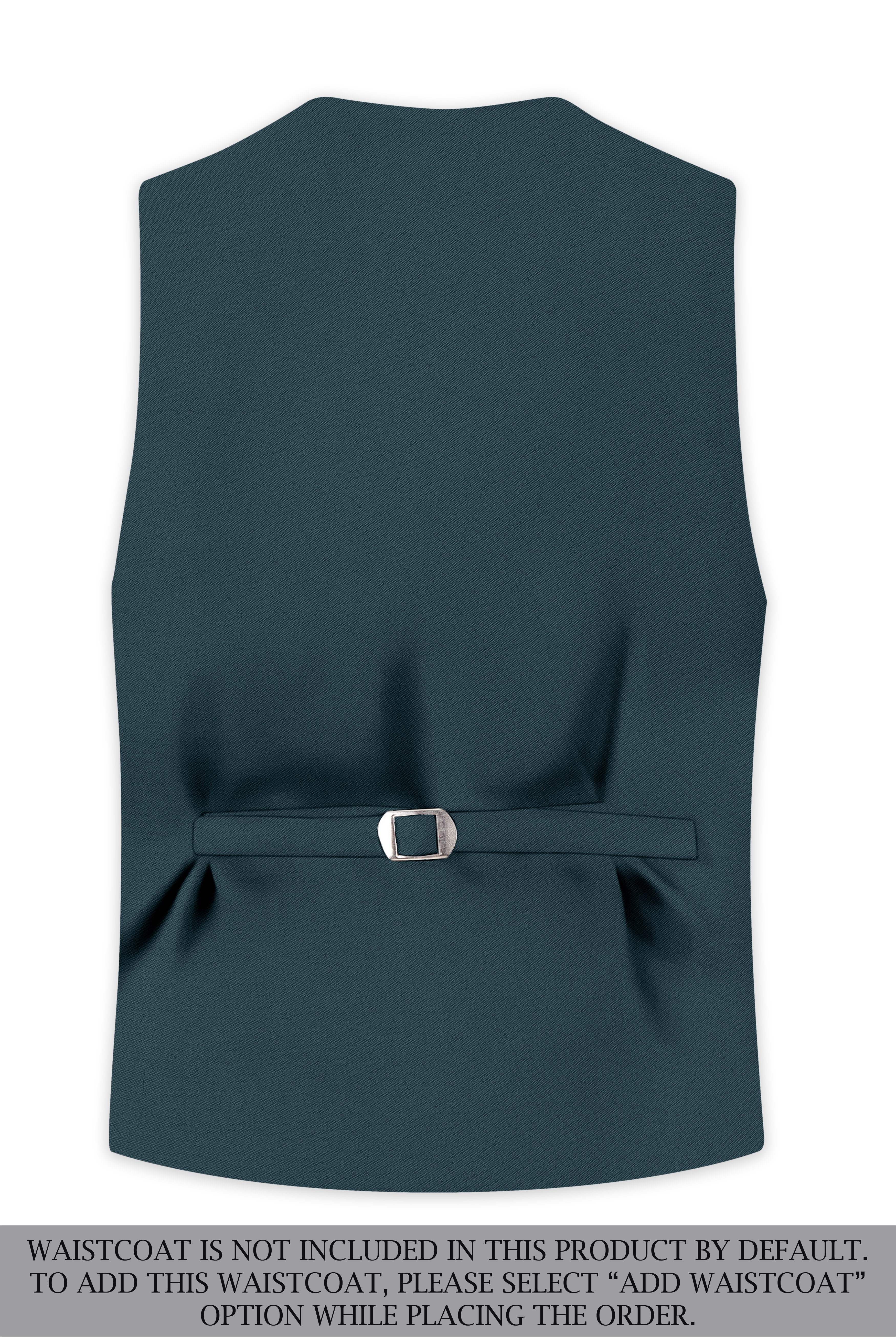 Navaro-Korean Gable Blue 4-Way Stretch Wrinkle-Free Wool Rich Single Breasted Suit