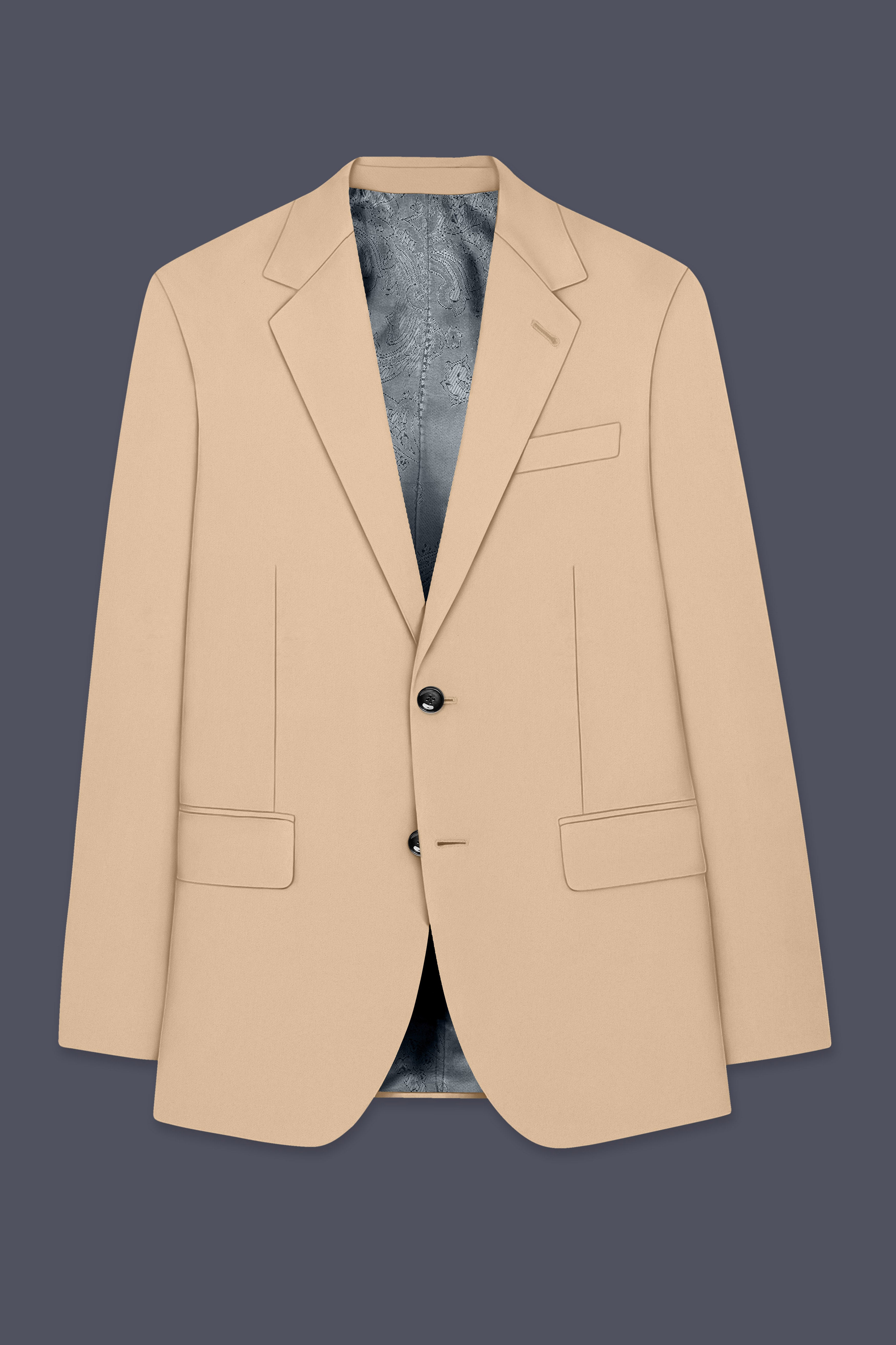 Ecru-Cashmere Cream Slight Stretch Subtle Sheen Poly-Viscose Single Breasted Suit ST5476-SB-36, ST5476-SB-38, ST5476-SB-40, ST5476-SB-42, ST5476-SB-44, ST5476-SB-46, ST5476-SB-48, ST5476-SB-50, ST5476-SB-52, ST5476-SB-54, ST5476-SB-56, ST5476-SB-58, ST5476-SB-60