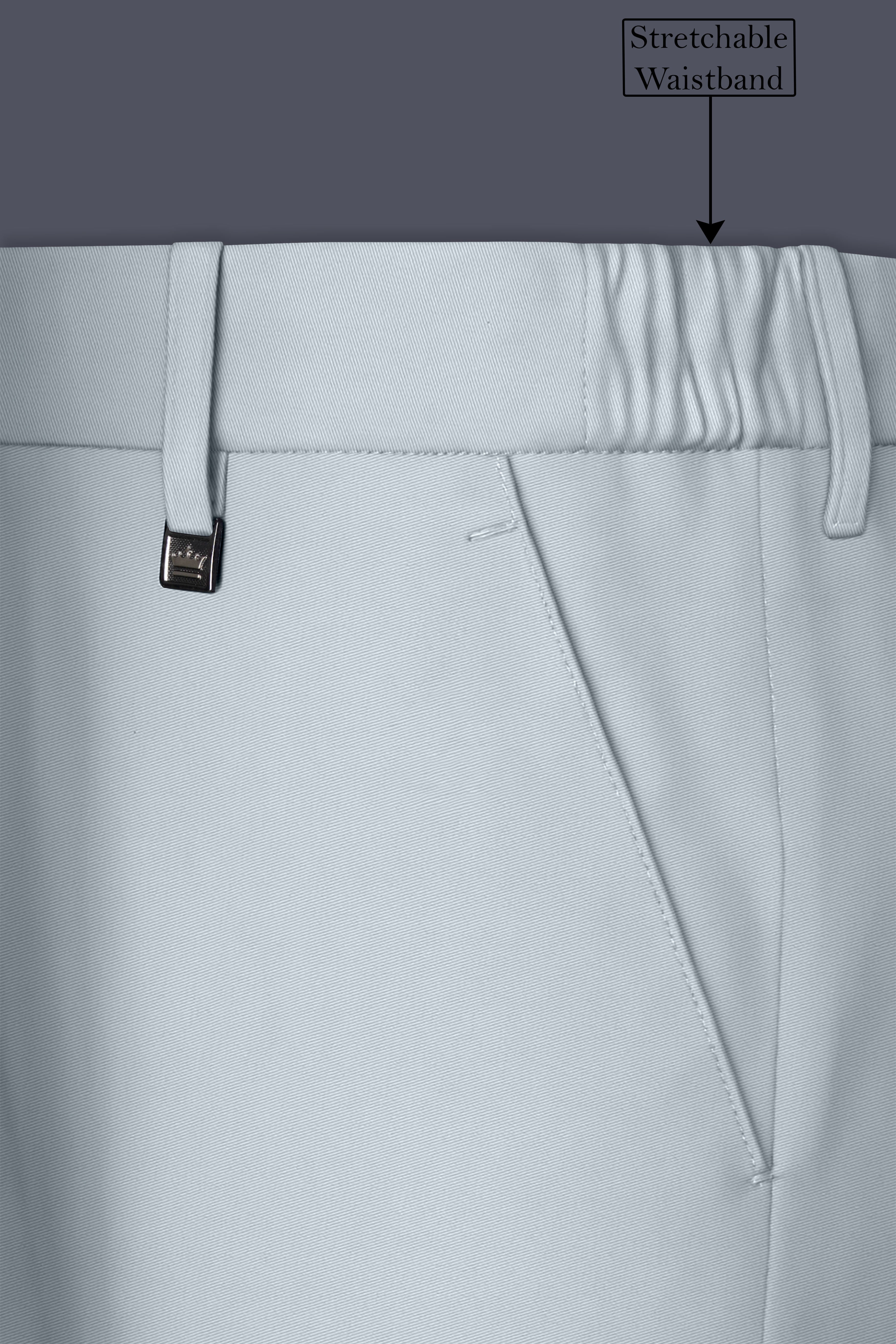 Dorian-Chalice Gray Slight Stretch Subtle Sheen Poly-Viscose Single Breasted Suit