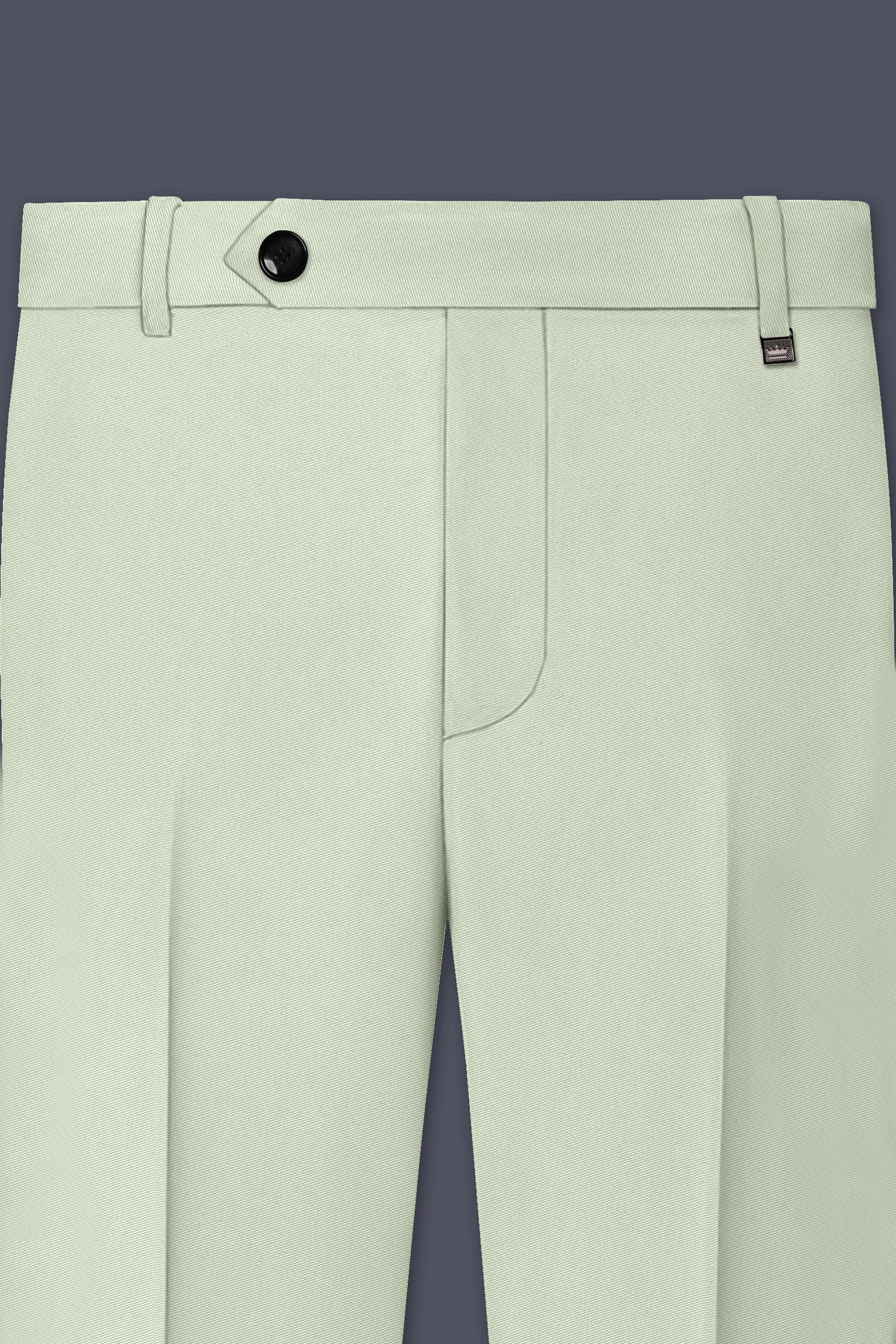 Breeze-Mint Green Slight Stretch Subtle Sheen Poly-Viscose Double Breasted Suit