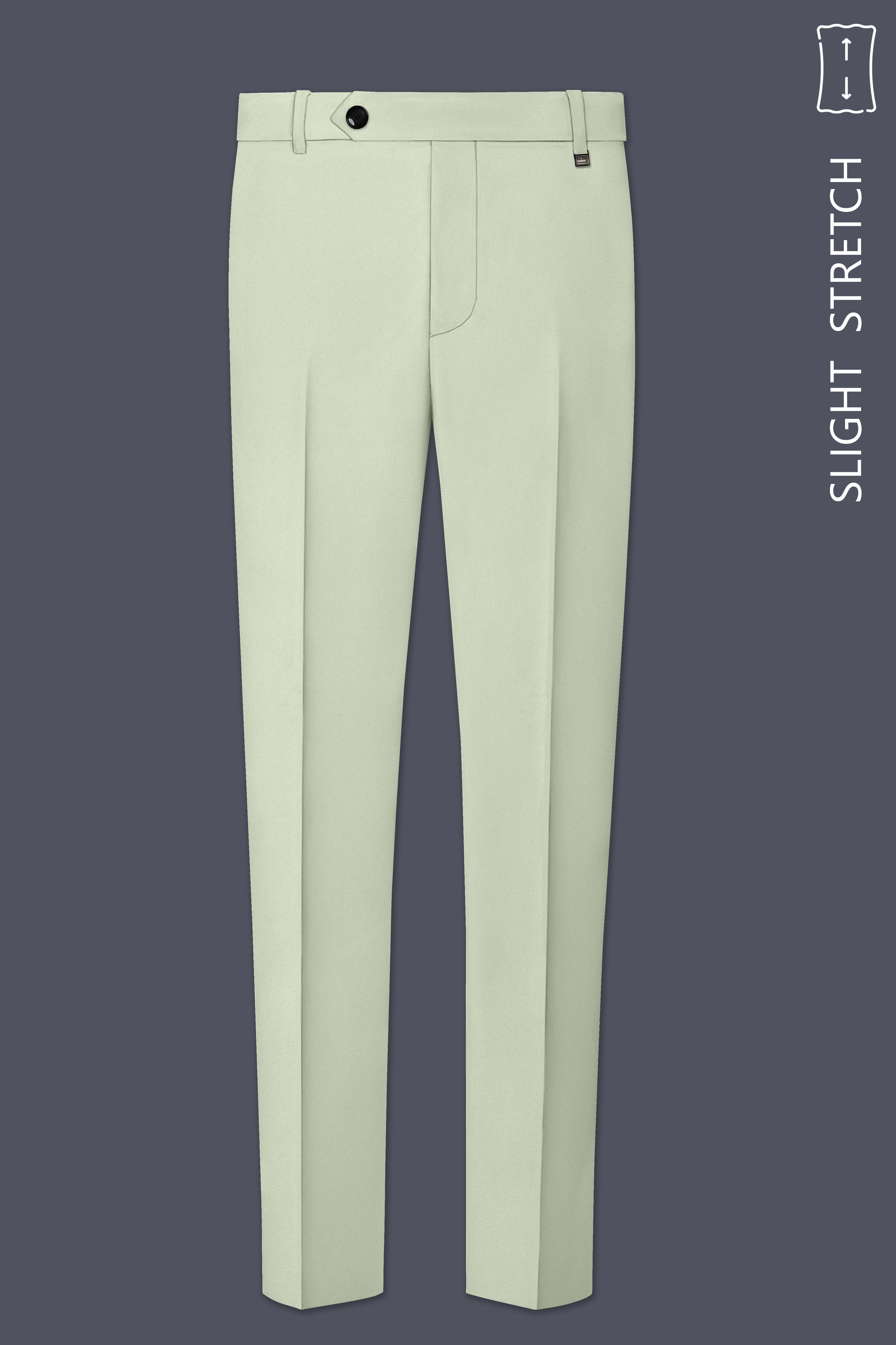 Breeze-Mint Green Slight Stretch Subtle Sheen Poly-Viscose Double Breasted Suit
