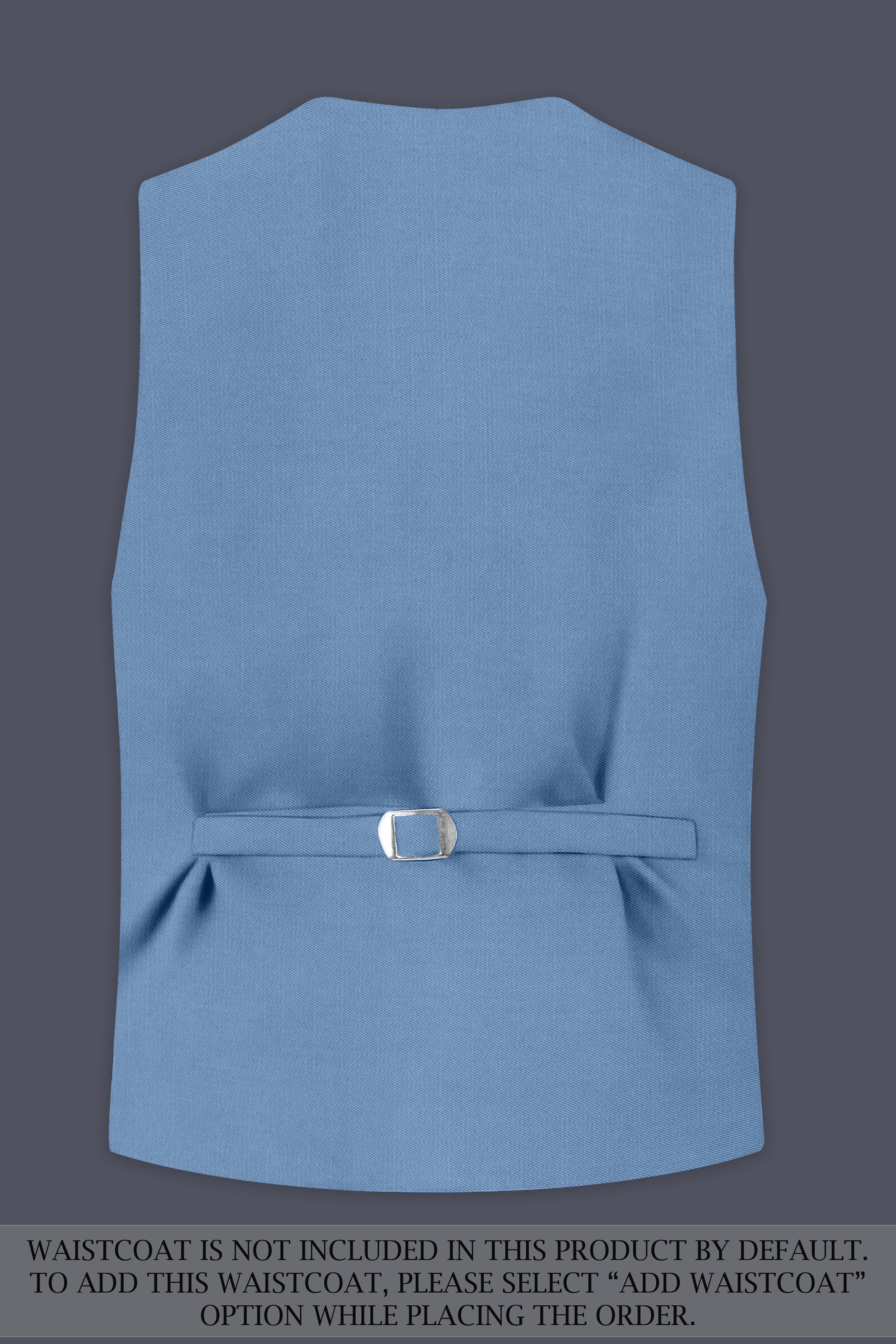 Azure-Glaucous Blue Wool Rich Slight Stretch Double Breasted Suit