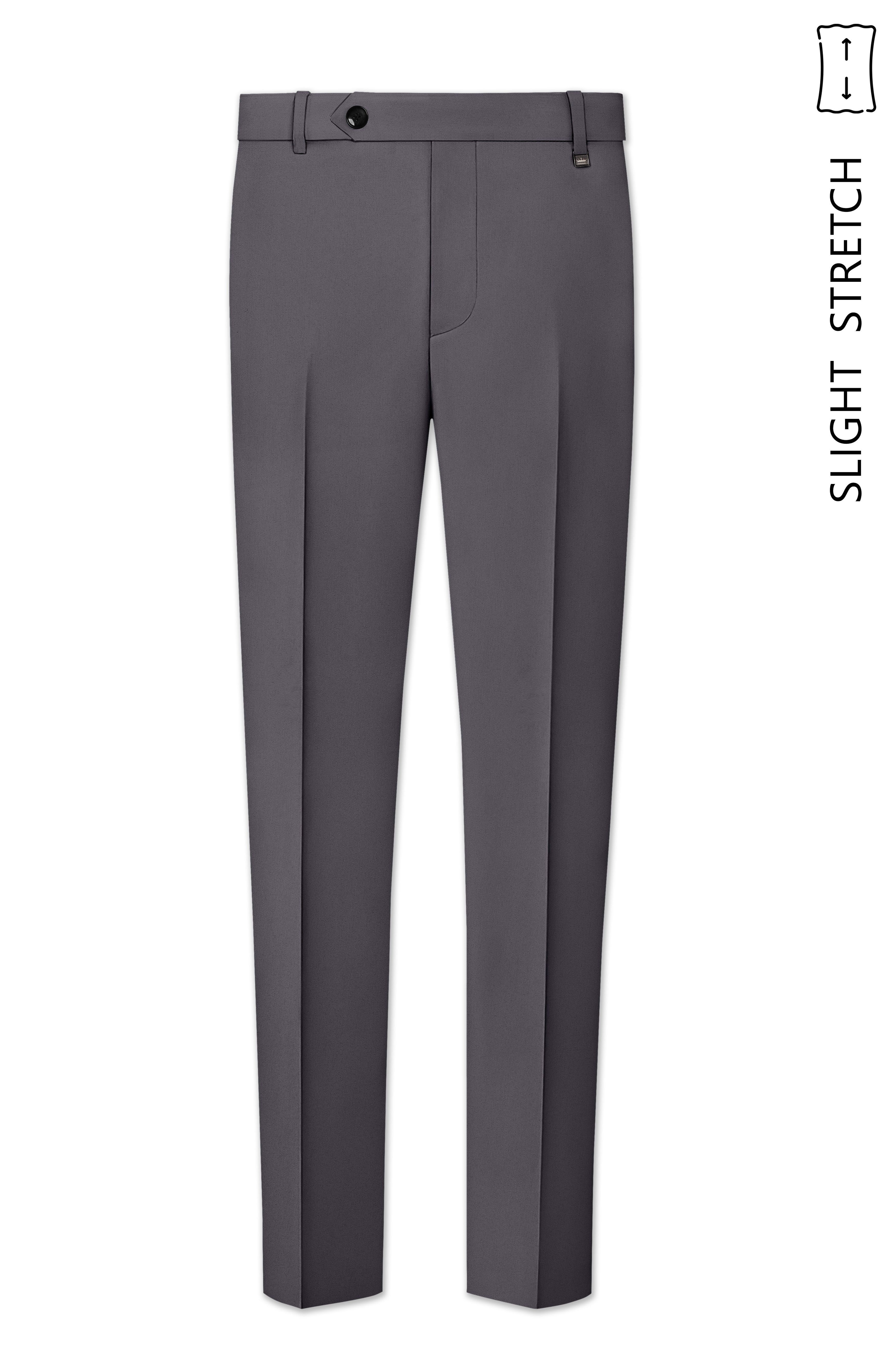Veltrix-Fuscous Gray Slight Stretch Subtle Sheen Poly-Viscose Single Breasted Suit