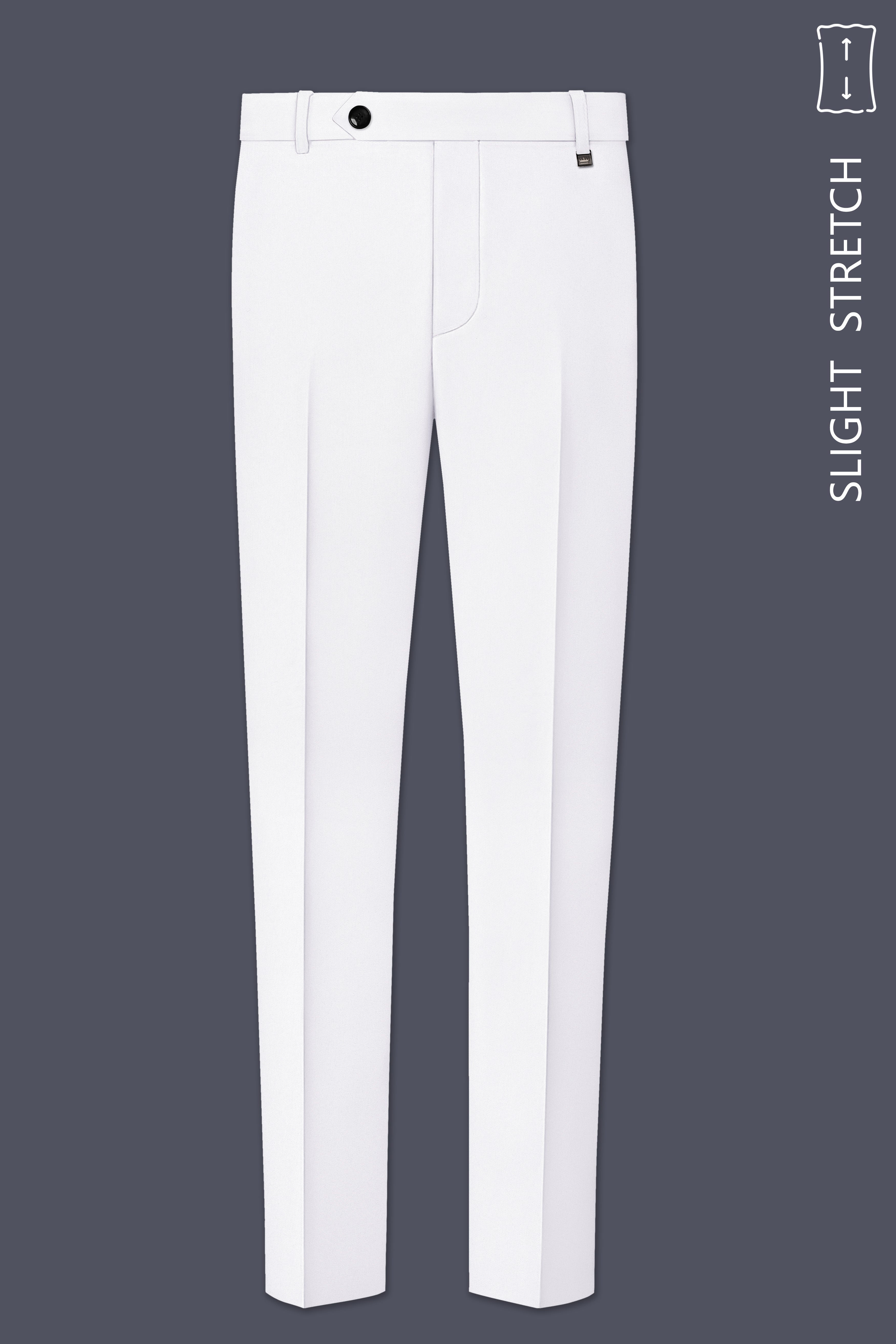 Aurello-Bright White Slight Stretch Subtle Sheen Poly-Viscose Single Breasted Suit