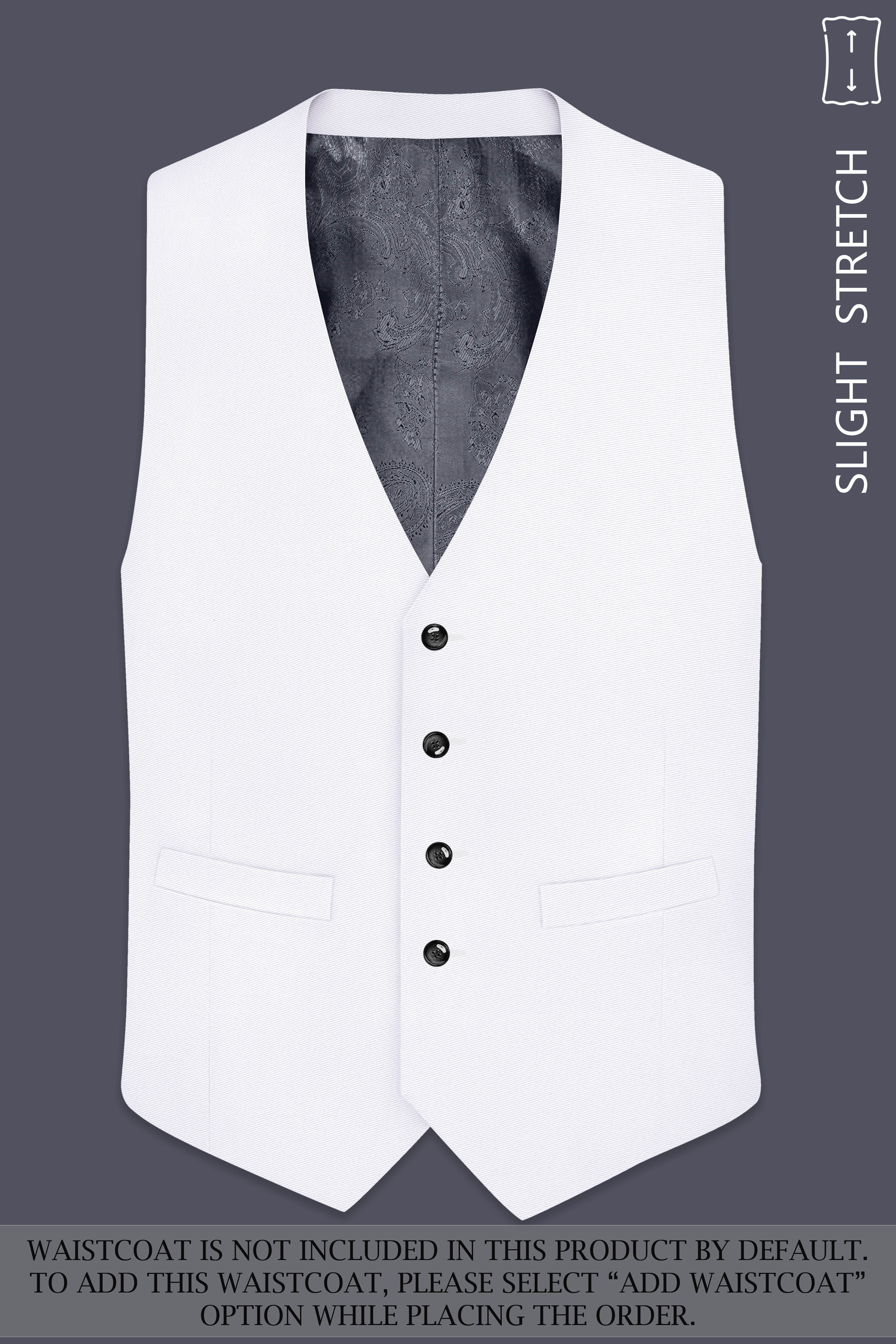 Aurello-Bright White Slight Stretch Subtle Sheen Poly-Viscose Single Breasted Suit