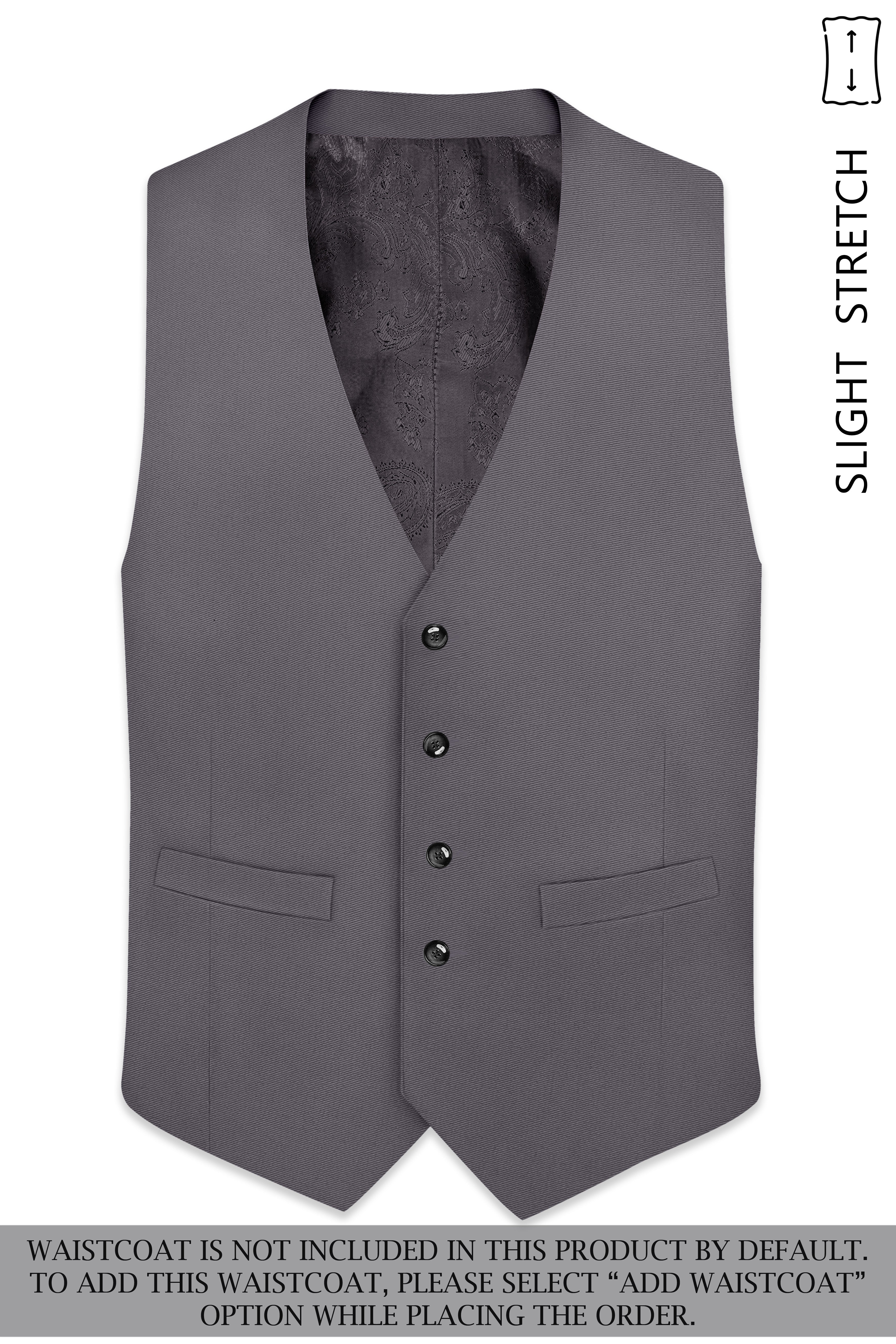 Veltrix-Fuscous Gray Slight Stretch Subtle Sheen Poly-Viscose Double Breasted Suit