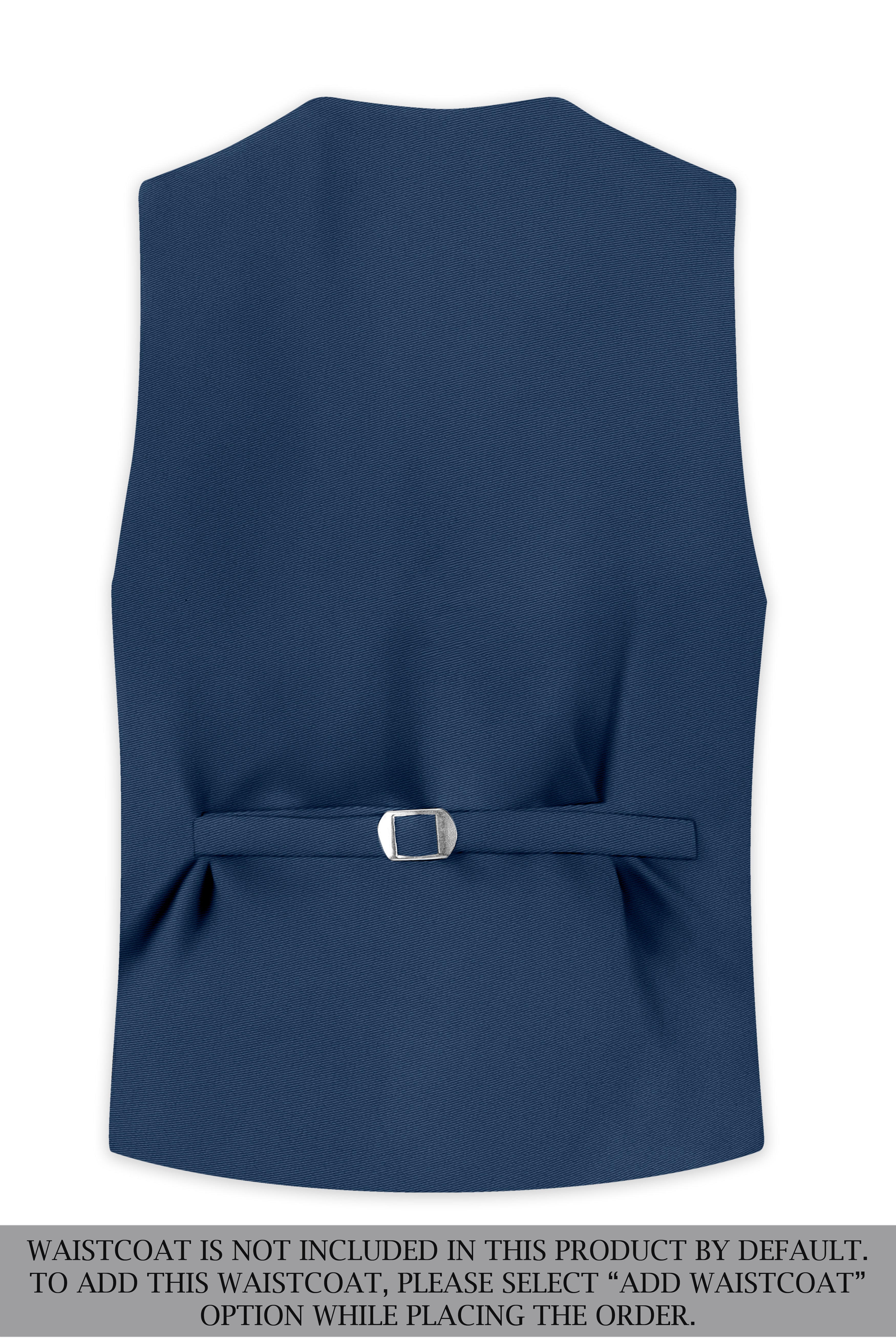 Azuron-Rhino Blue Slight Stretch Subtle Sheen Poly-Viscose Double Breasted Suit