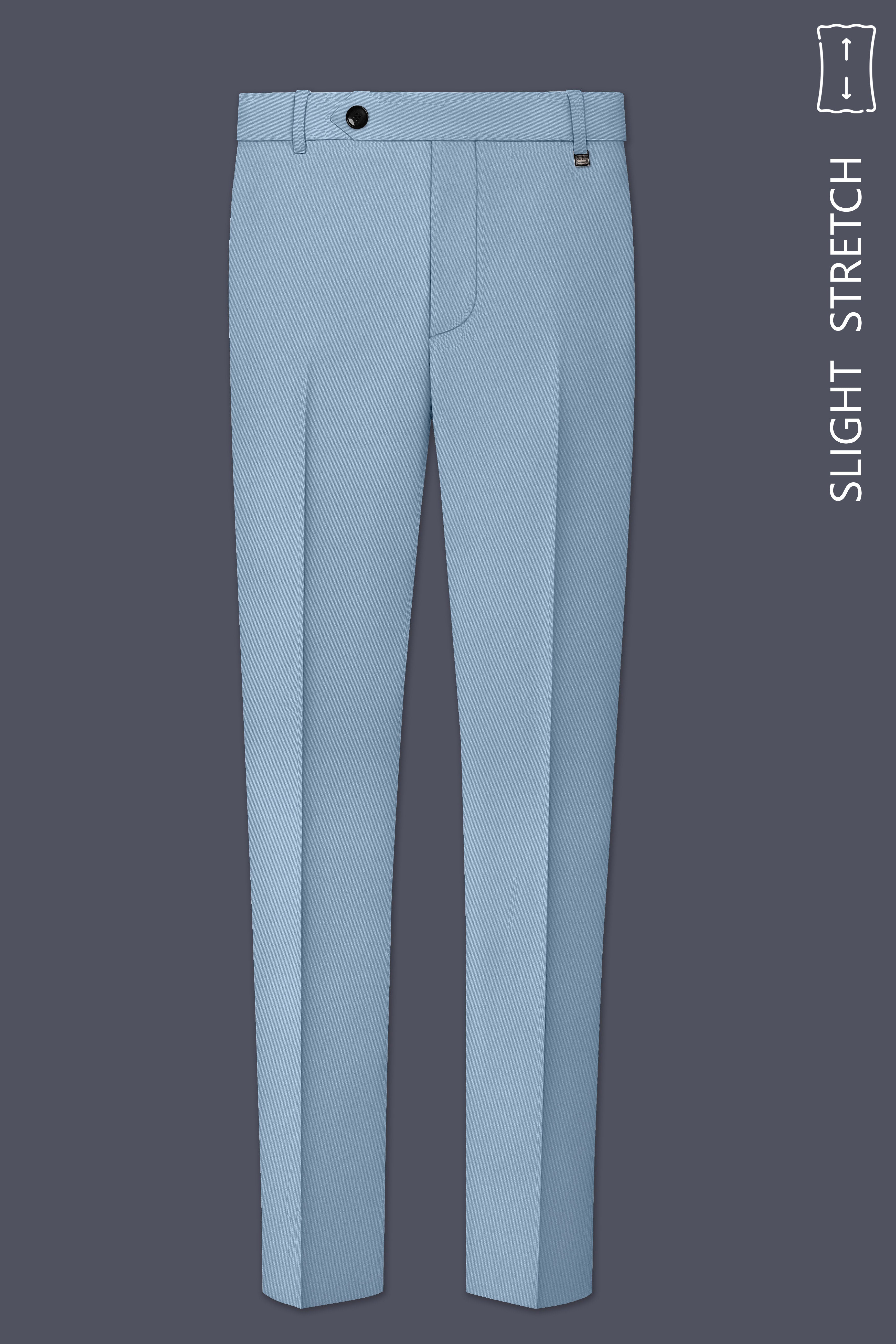 Velcian-Lynch Blue Slight Stretch Subtle Sheen Poly-Viscose Double Breasted Suit