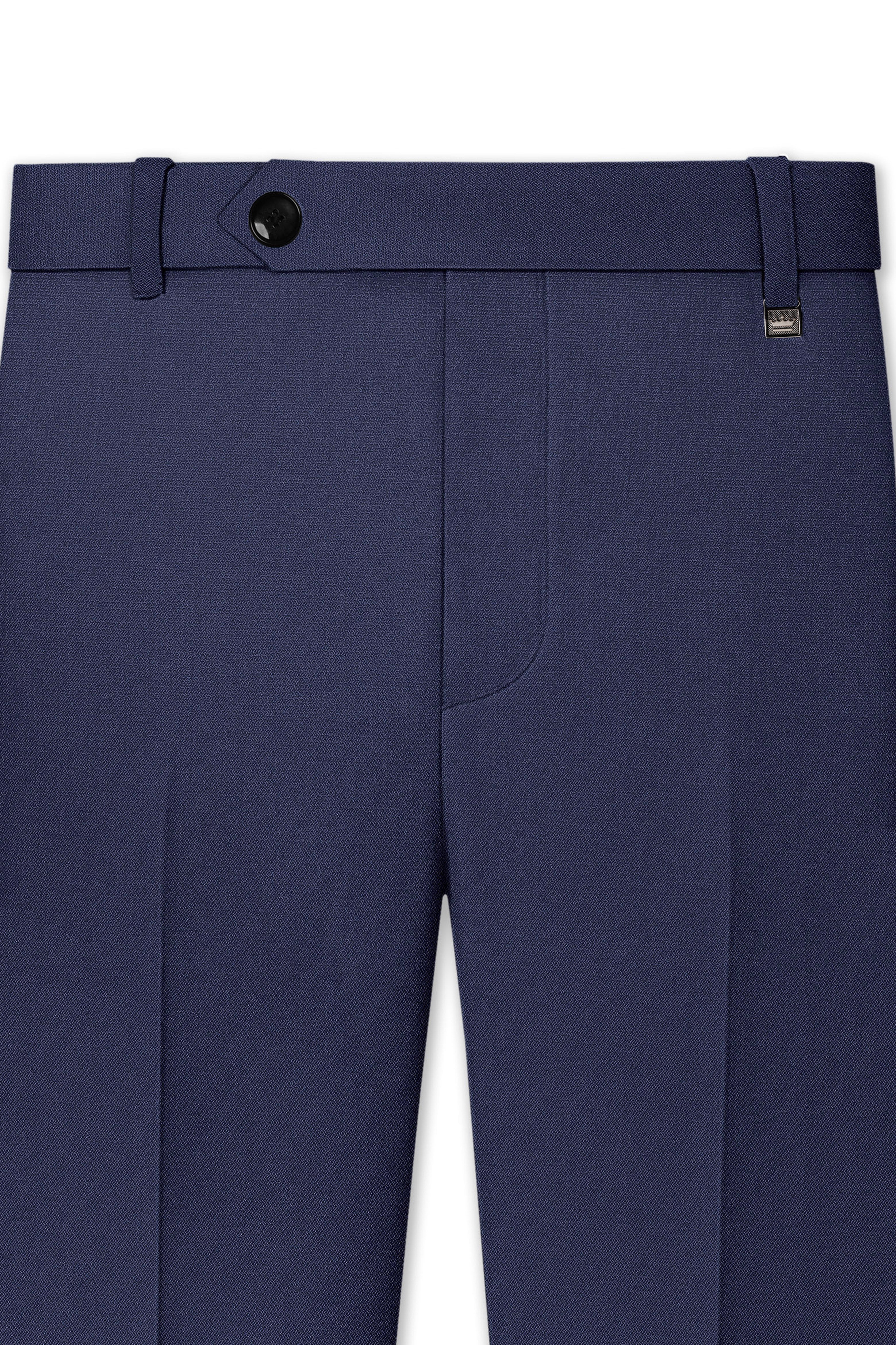 Noctis-Cinder Blue Diamond Textured Wool Rich Slight Stretch Double Breasted Suit