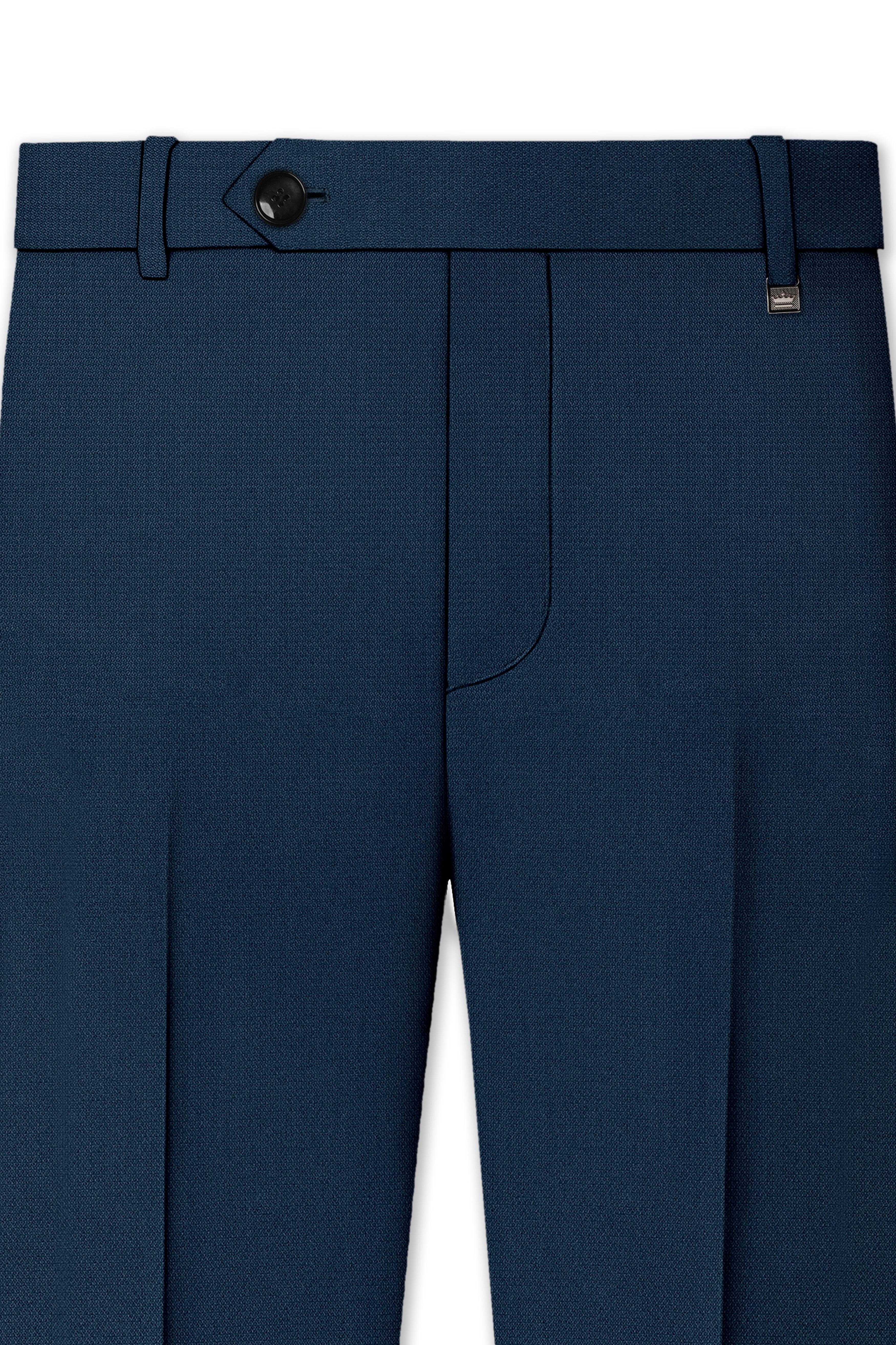 Noctis-Cinder Blue Diamond Textured Wool Rich Slight Stretch Double Breasted Suit