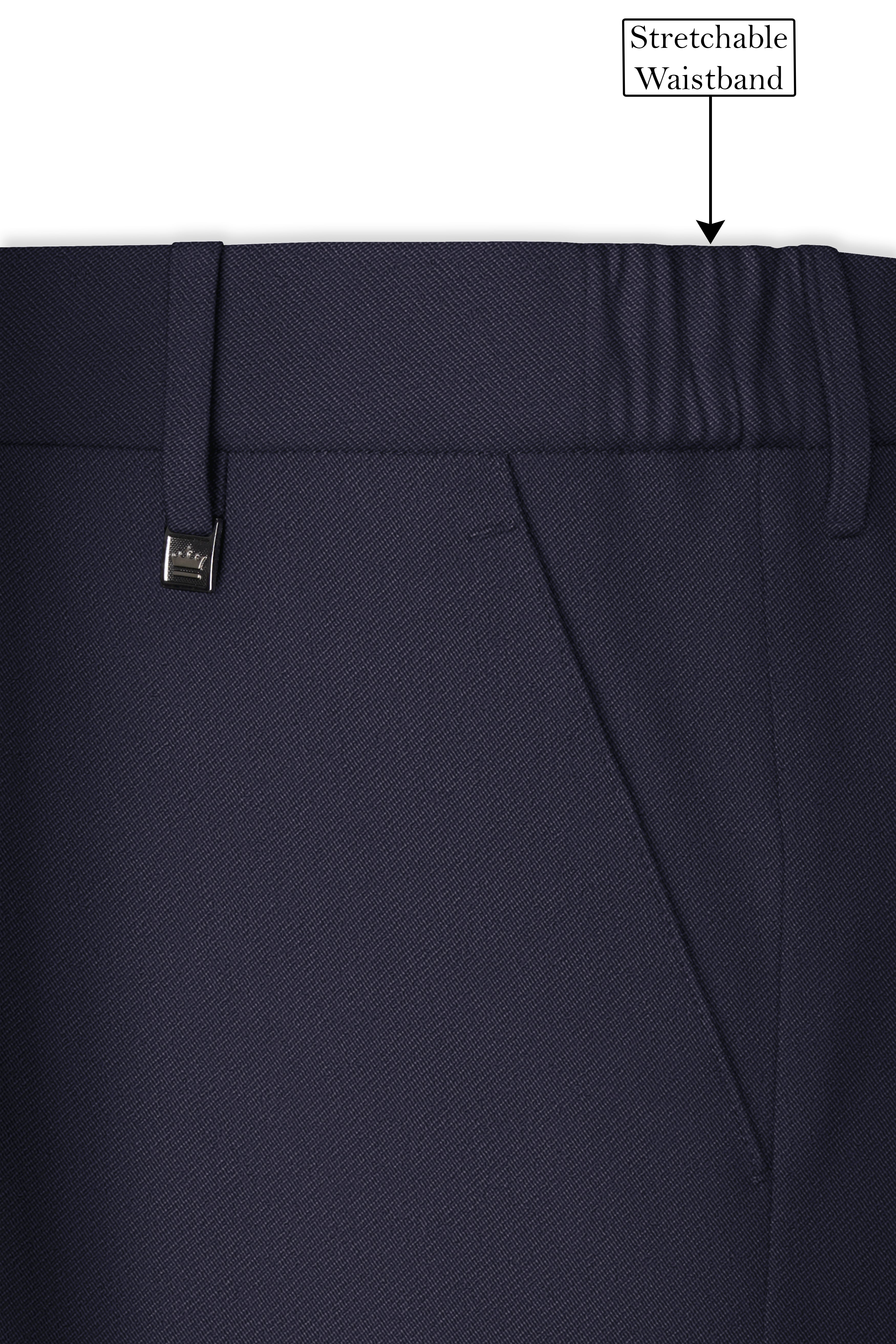 Kairo-Korean Charcoal Gray 4-Way Stretch Wrinkle-Free Wool Rich Double Breasted Suit