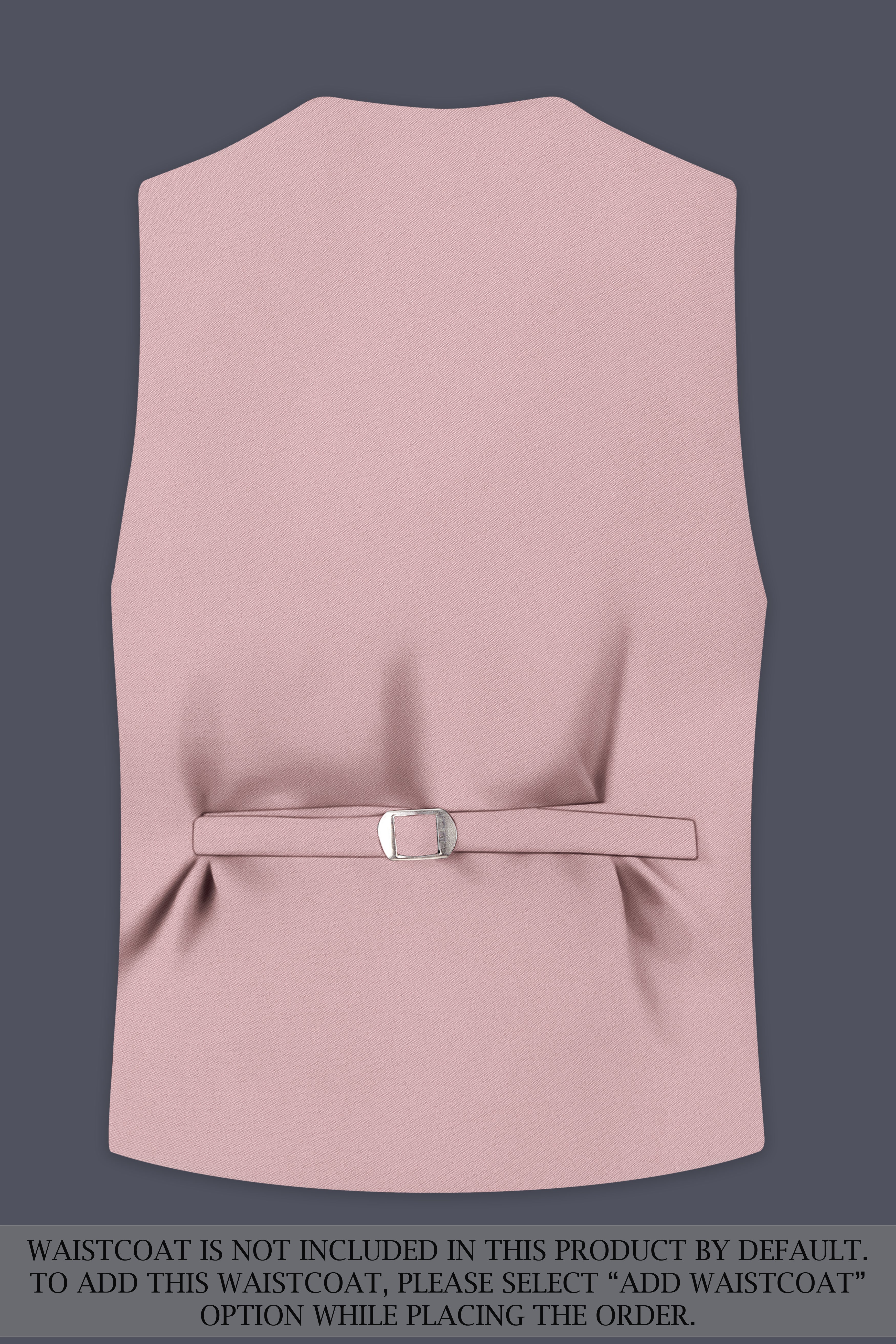 Solenne-Korean Pharlap Peach 4-Way Stretch Wrinkle-Free Wool Rich Double Breasted Suit