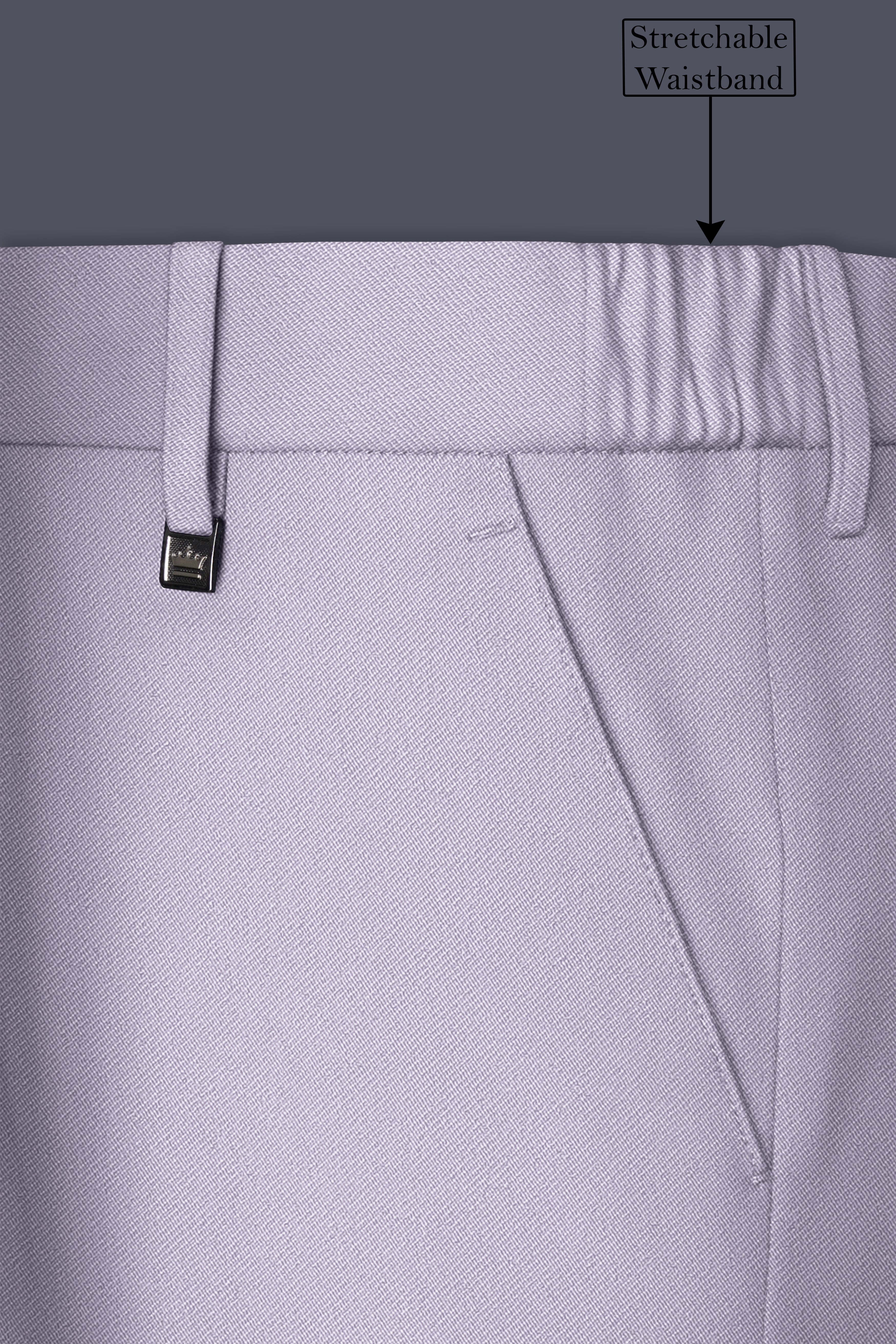 Aegis-Korean Iron Gray 4-Way Stretch Wrinkle-Free Wool Rich Double Breasted Suit
