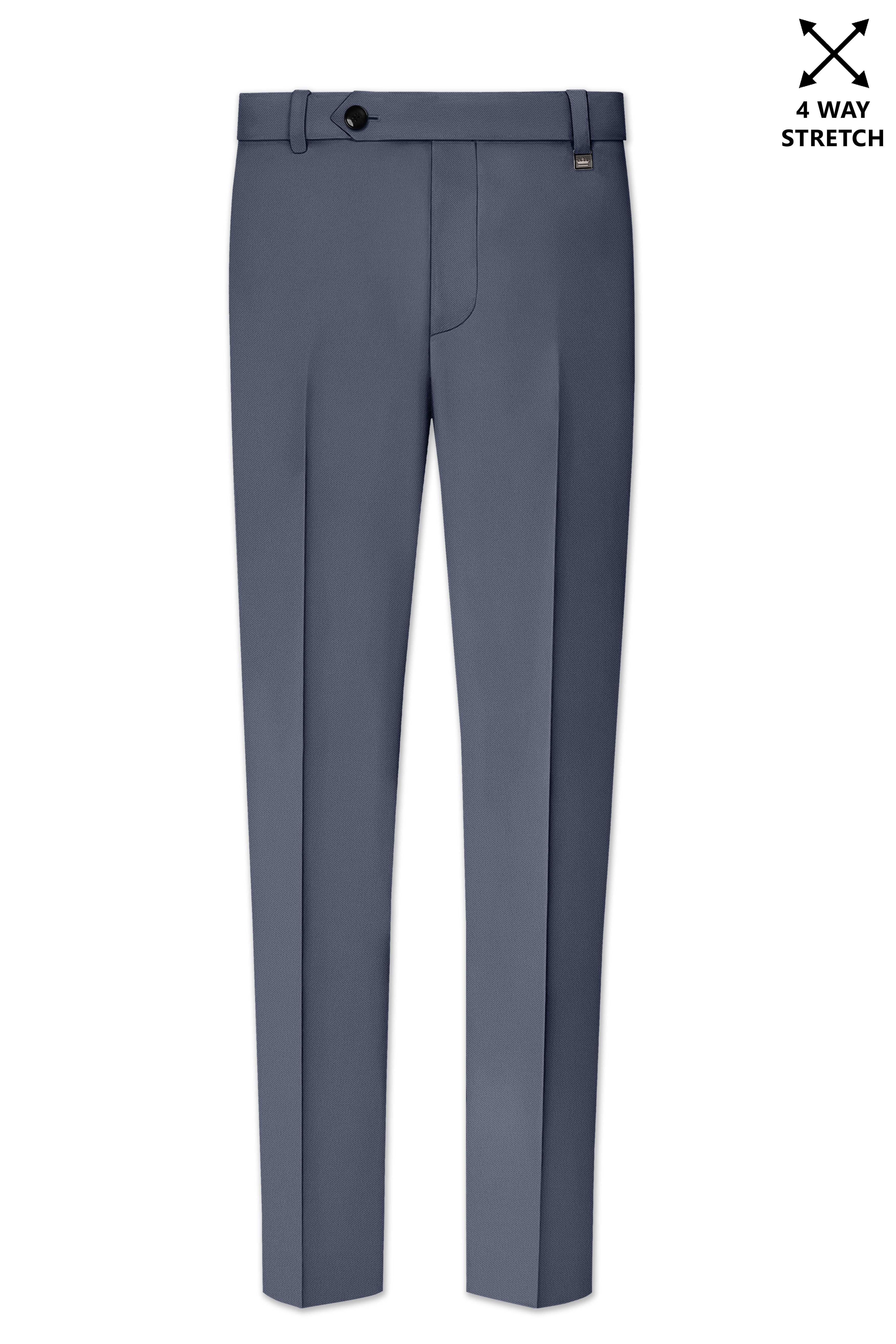 Monarch-Korean Dolphin Gray 4-Way Stretch Wrinkle-Free Wool Rich Single Breasted Suit