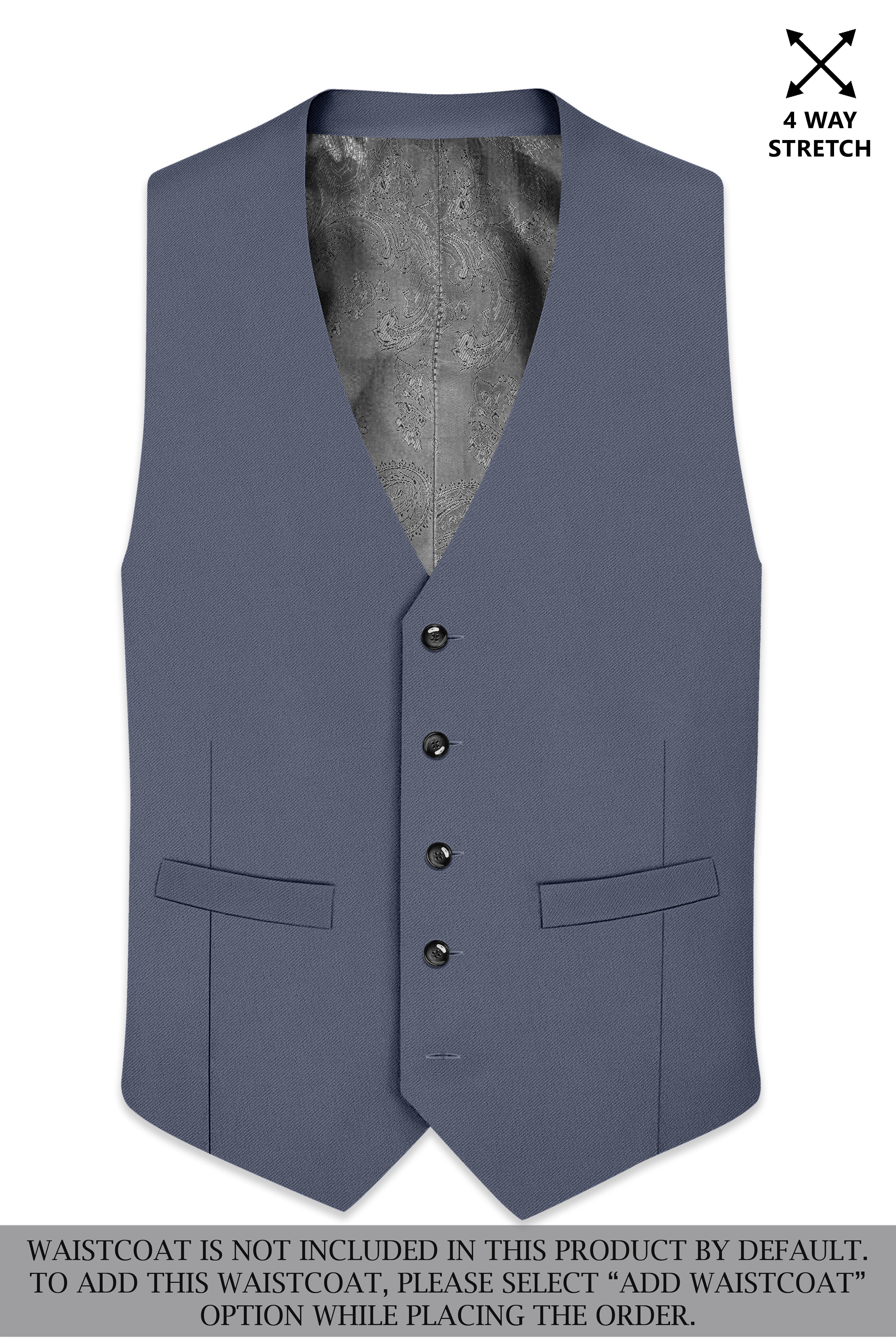 Monarch-Korean Dolphin Gray 4-Way Stretch Wrinkle-Free Wool Rich Single Breasted Suit