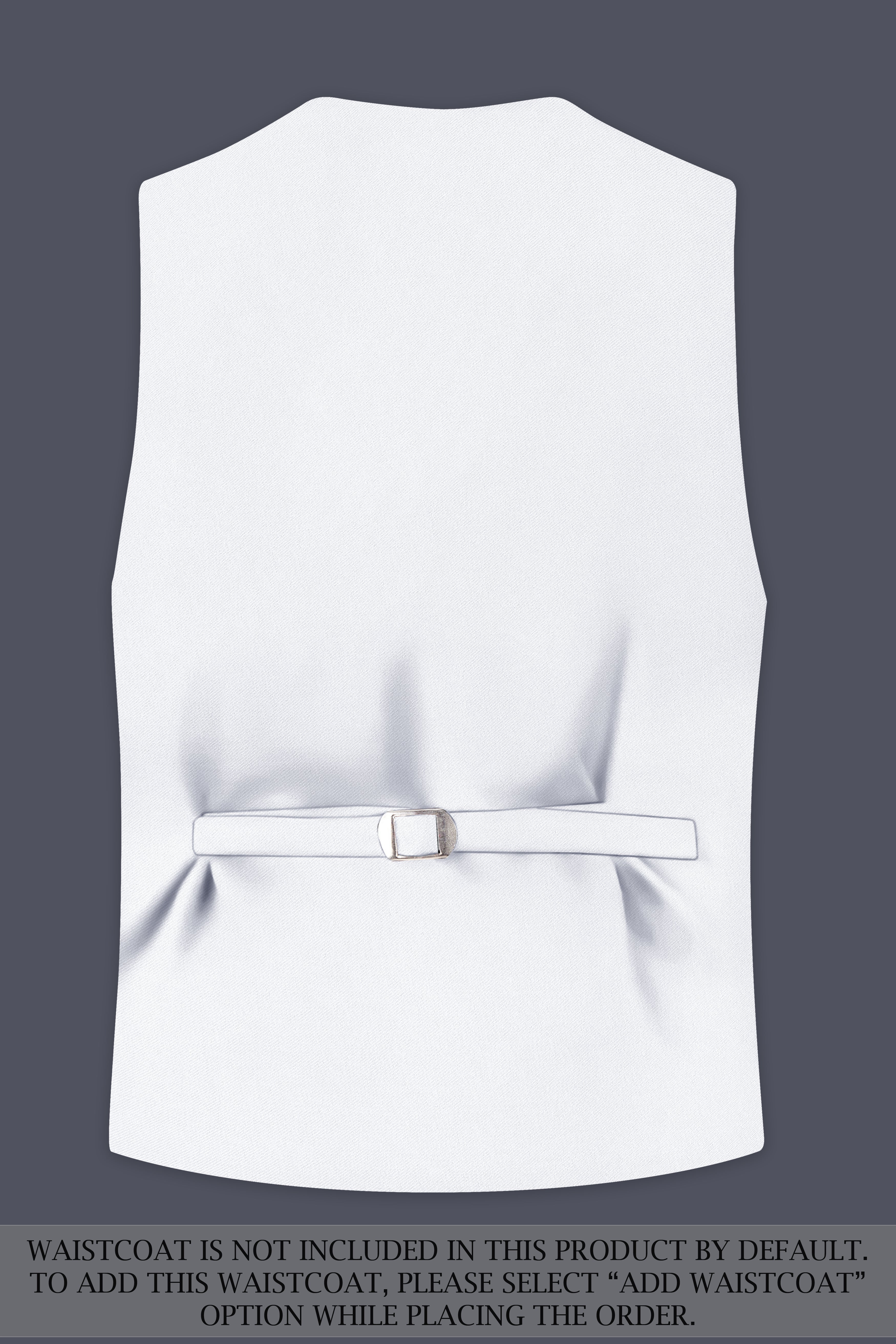 Lumier-Korean Bright White 4-Way Stretch Wrinkle-Free Wool Rich Single Breasted Suit
