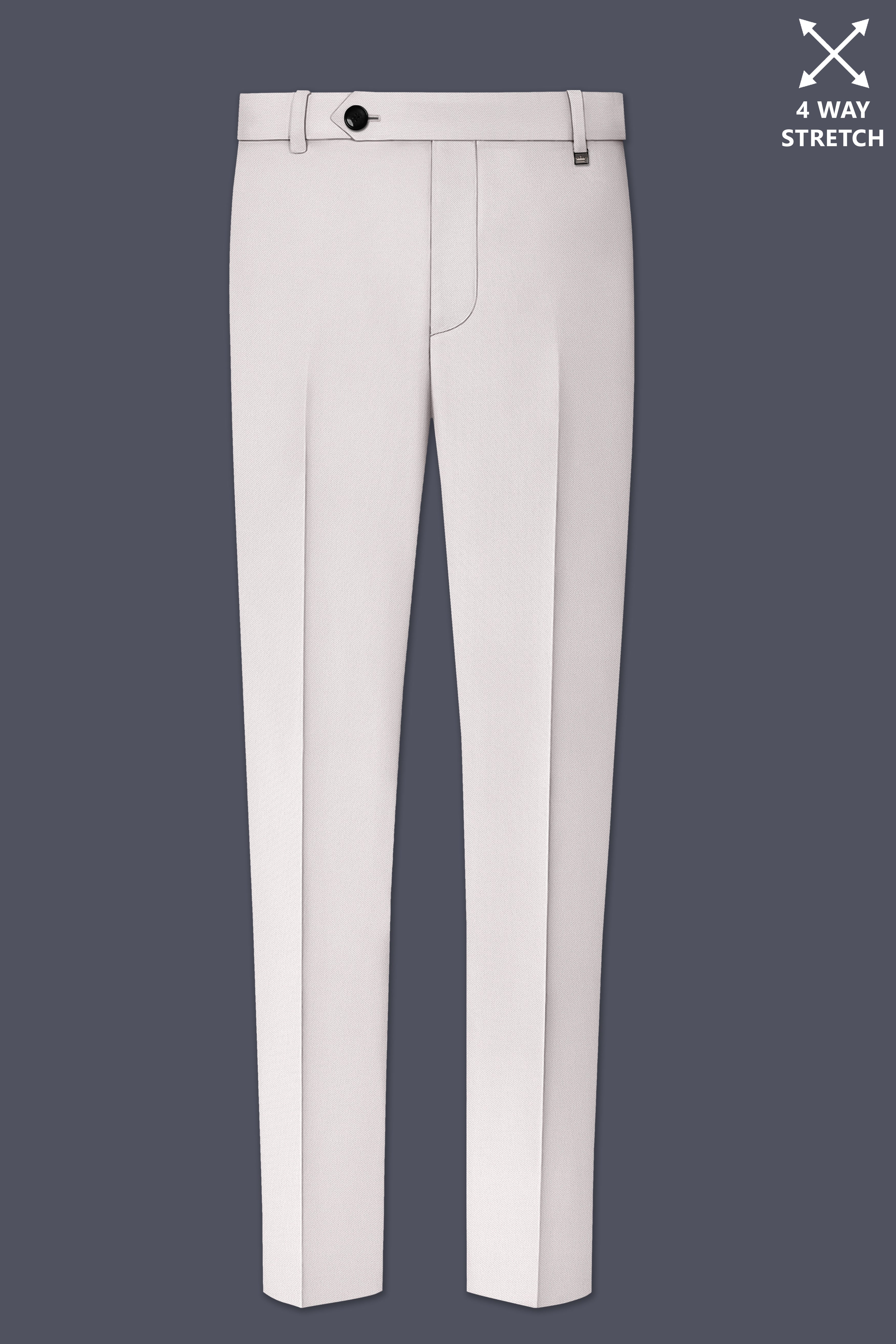 Ivora-Korean Amour Cream 4-Way Stretch Wrinkle-Free Wool Rich Single Breasted Suit
