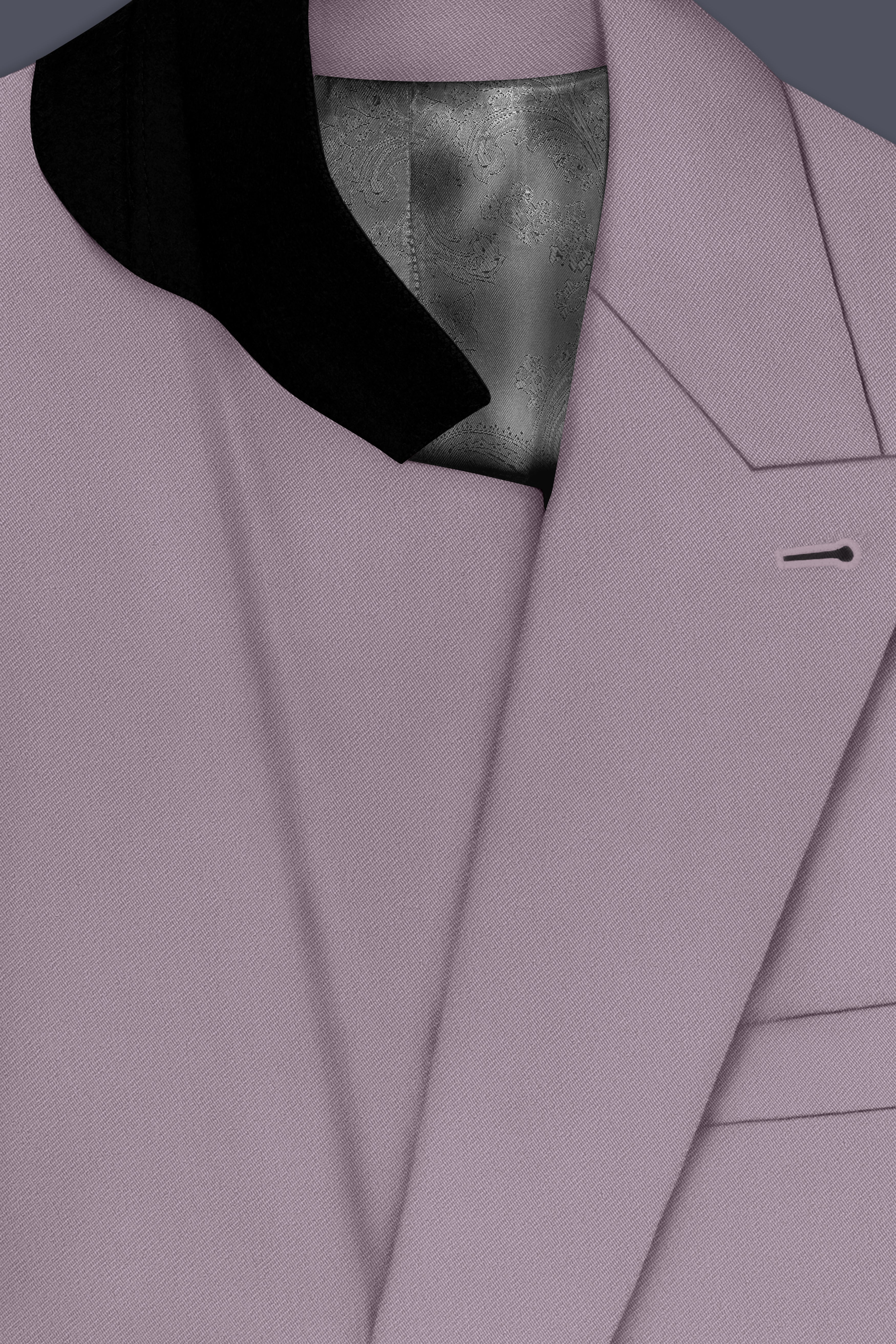 Roselle-Korean Bouquet Pink 4-Way Stretch Wrinkle-Free Wool Rich Double Breasted Suit
