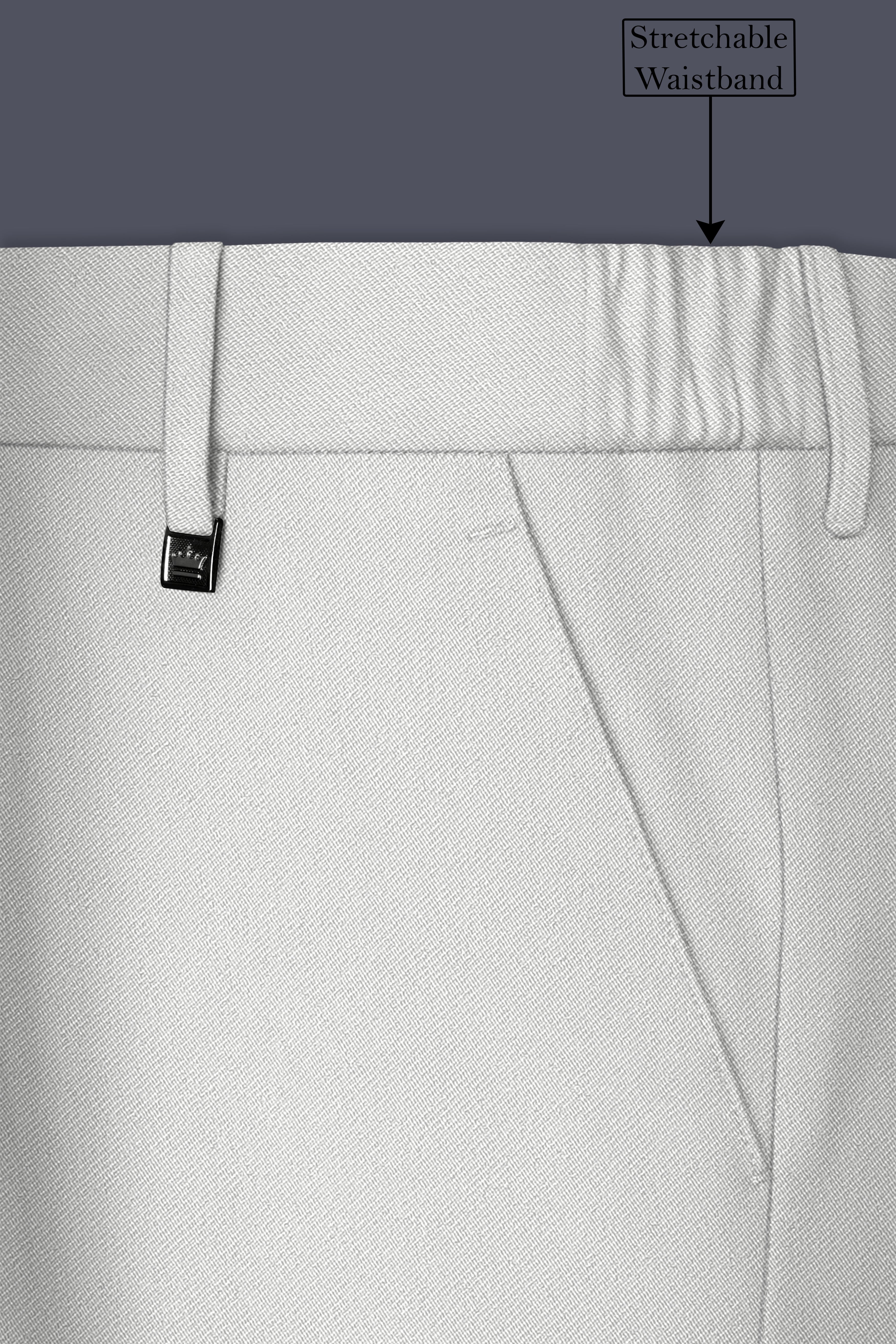 Axiom-Korean Nickel Gray 4-Way Stretch Wrinkle-Free Wool Rich Double Breasted Suit