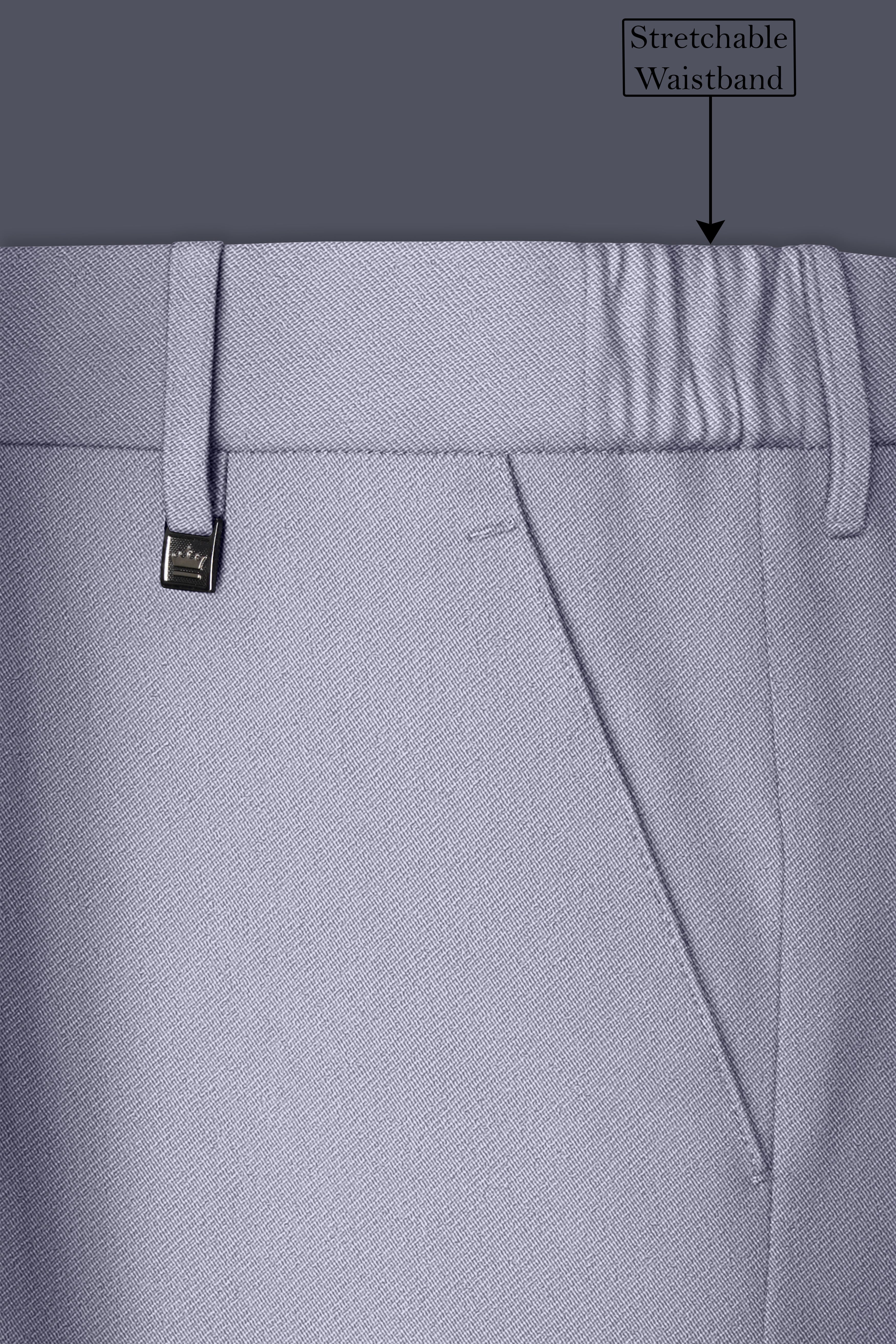 Graphite-Korean Topaz Gray 4-Way Stretch Wrinkle-Free Wool Rich Double Breasted Suit