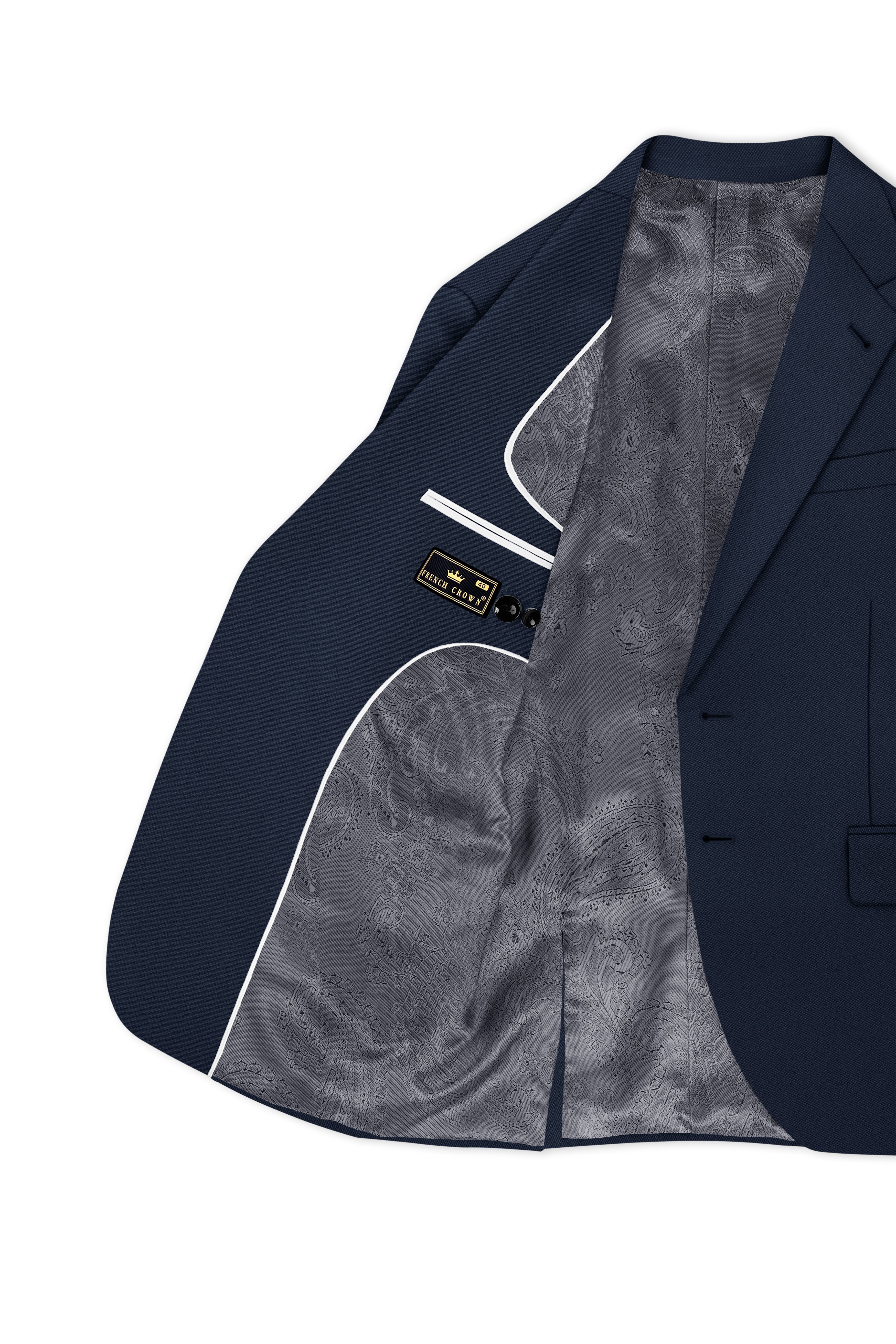 Nautis-Baltic Blue Wool Rich Slight Stretch Single Breasted Suit