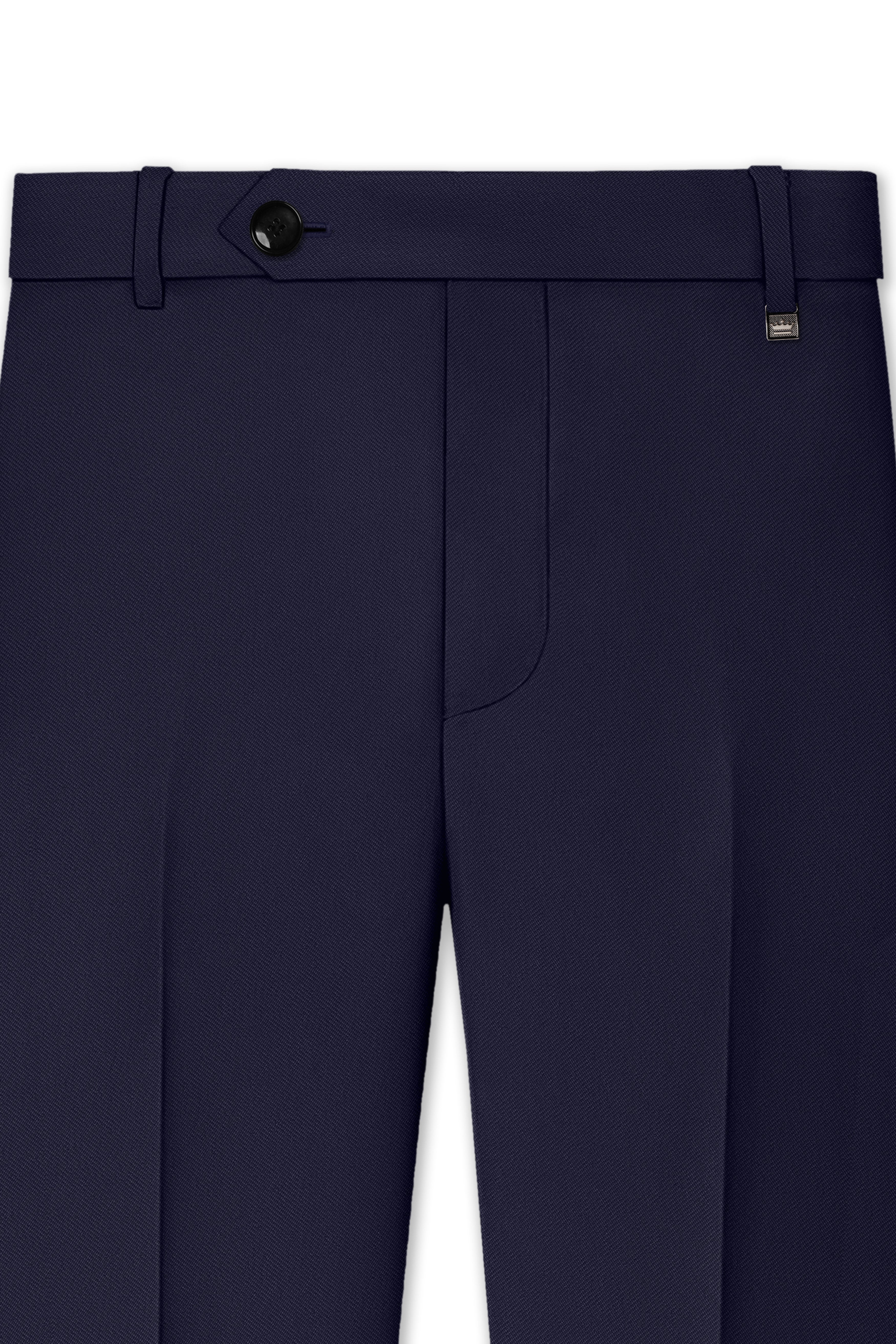 Azure-Baltic Sea Blue Wool Rich Slight Stretch Single Breasted Suit