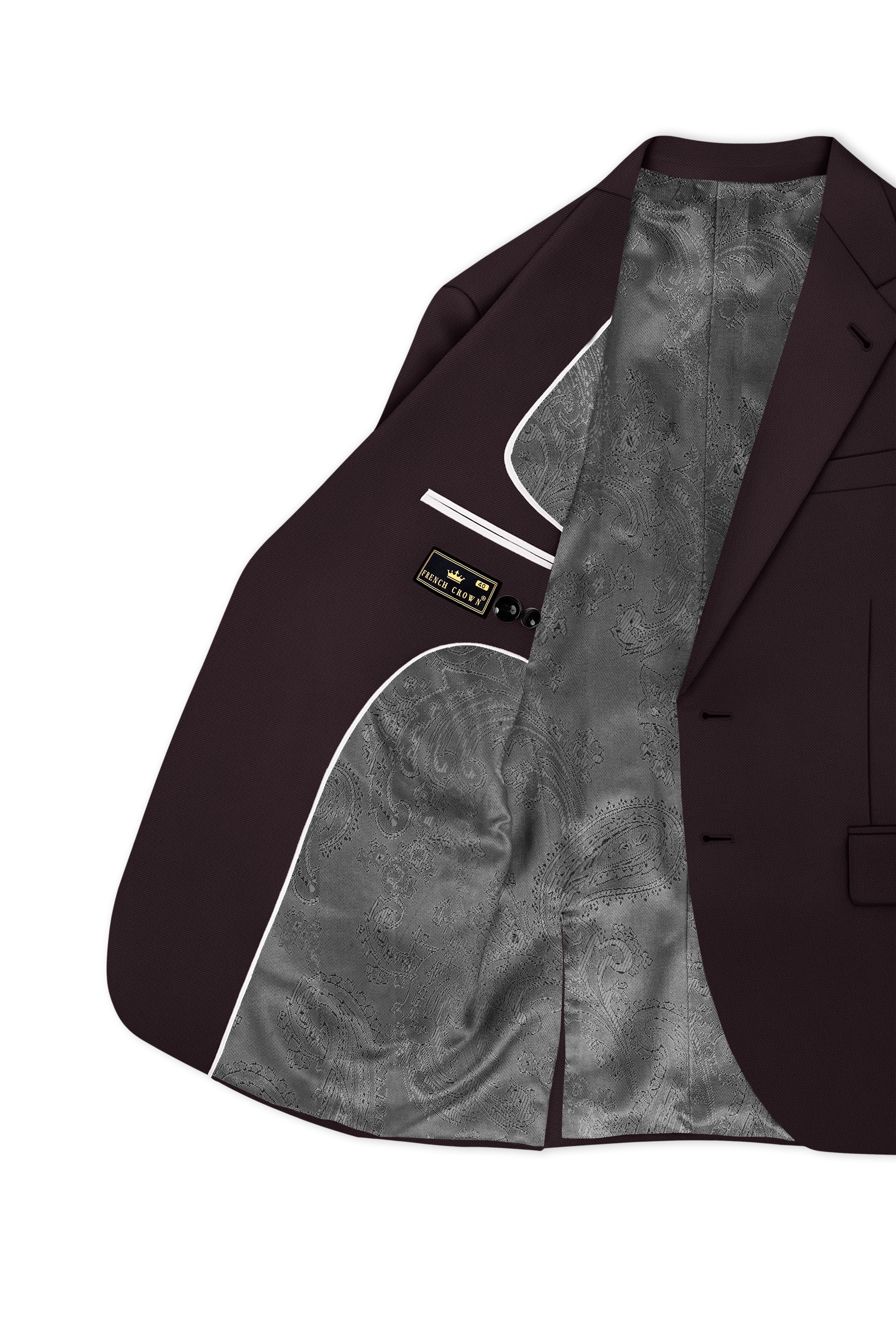 Bristol-Eclipse Brown Wool Rich Slight Stretch Single Breasted Suit