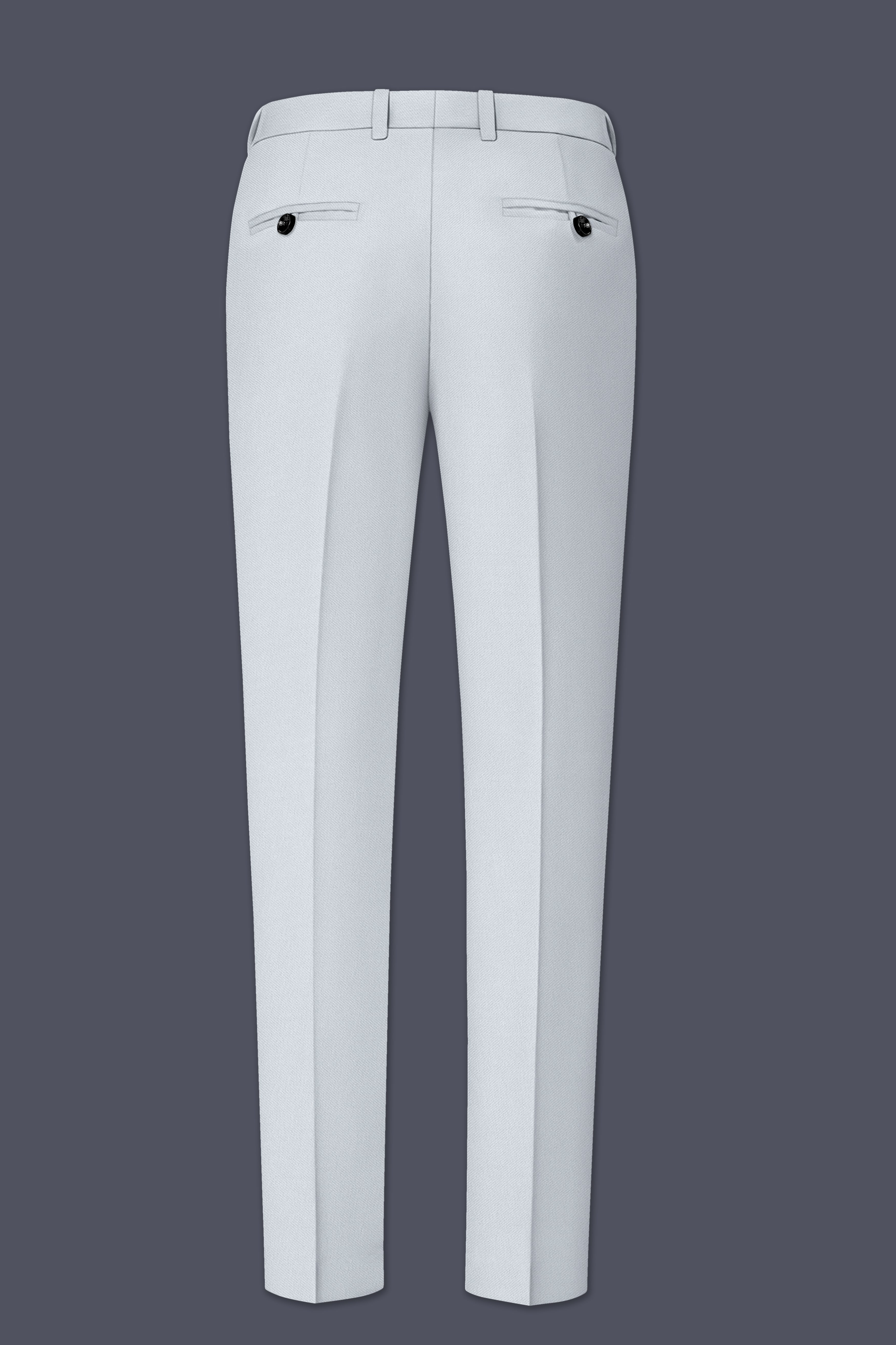 Slate-Mystic Gray Wool Rich Slight Stretch Double Breasted Suit