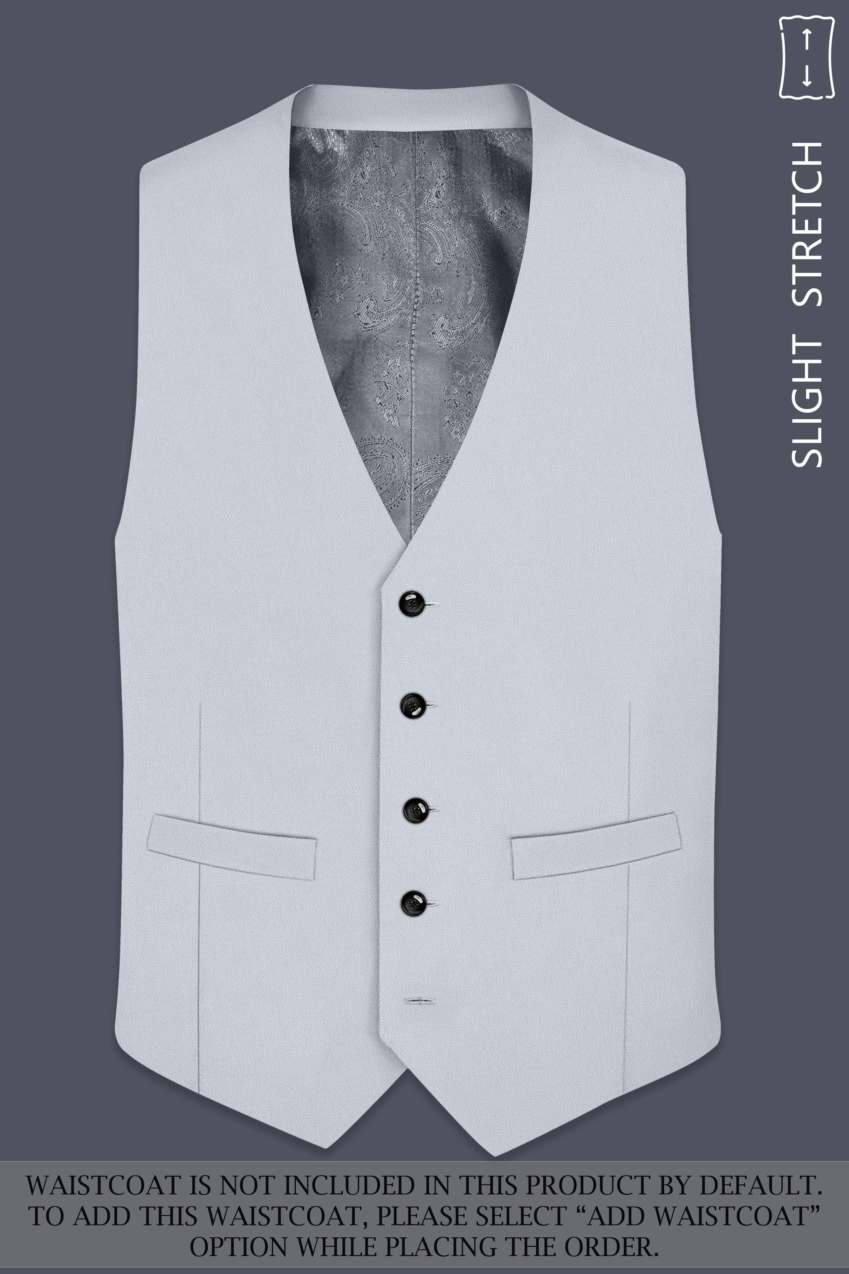 Slate-Mystic Gray Wool Rich Slight Stretch Double Breasted Suit
