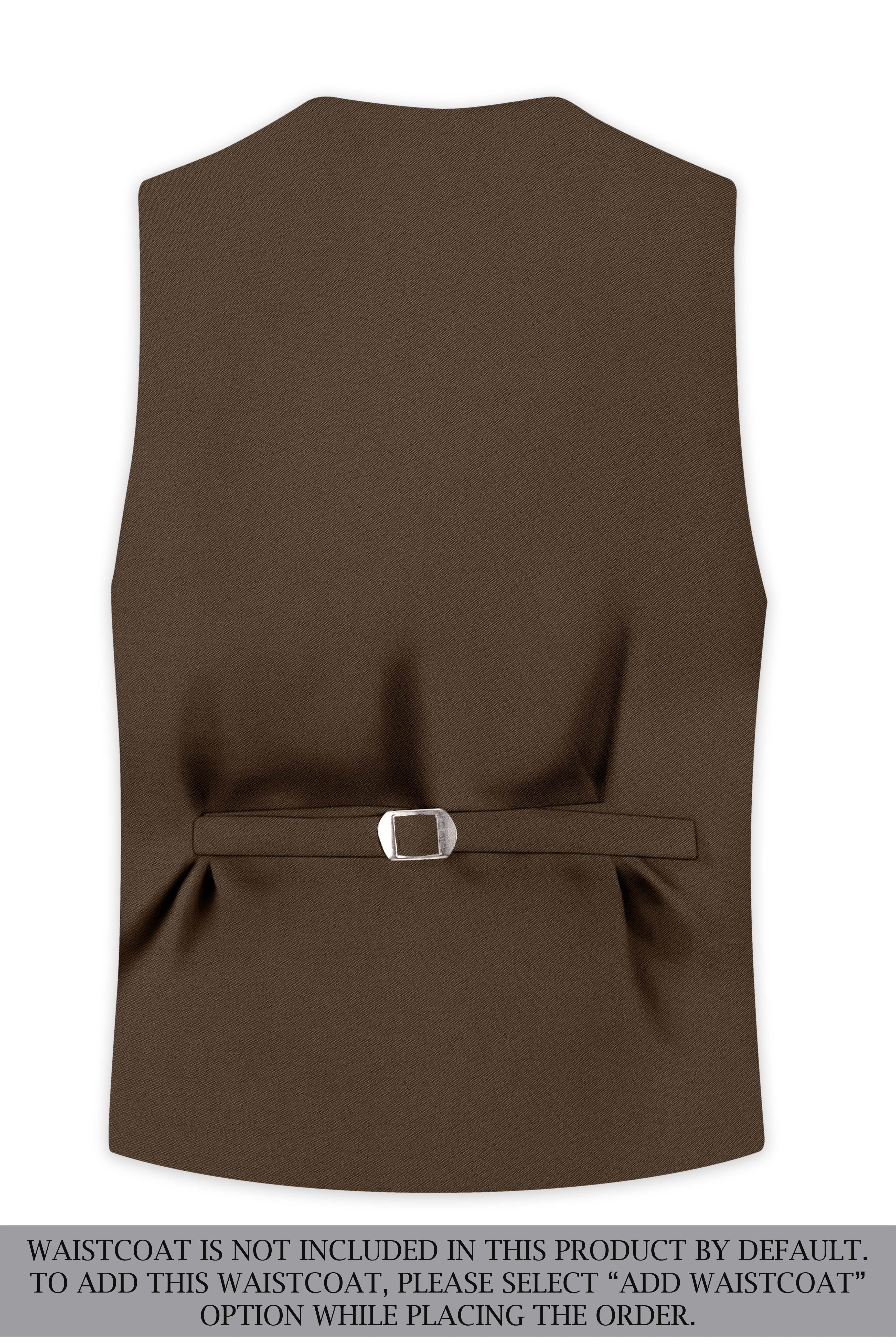 Prestige-Lisbon Brown Wool Rich Slight Stretch Double Breasted Suit