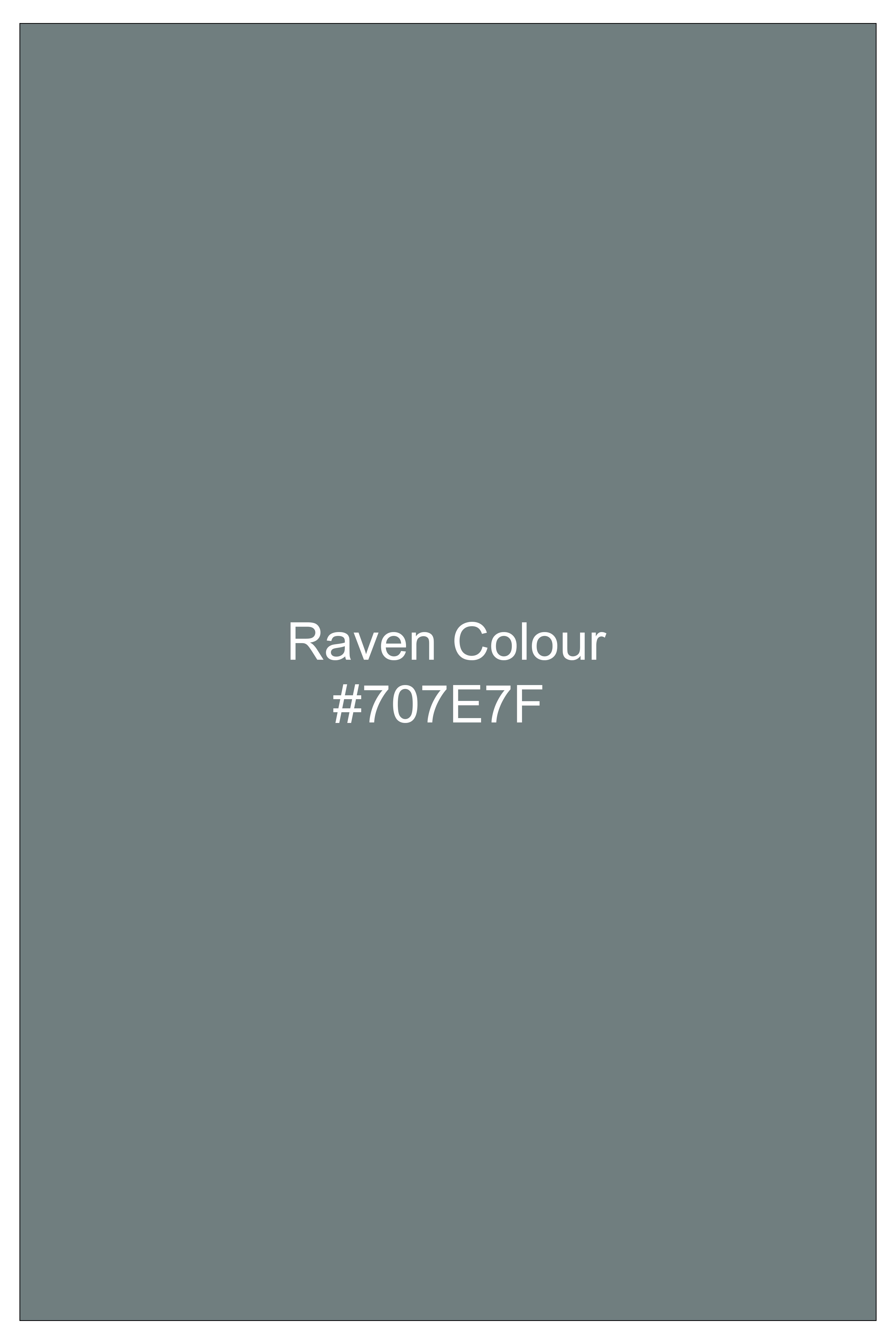 Verdant-Raven Green Wool Rich Slight Stretch Double Breasted Suit