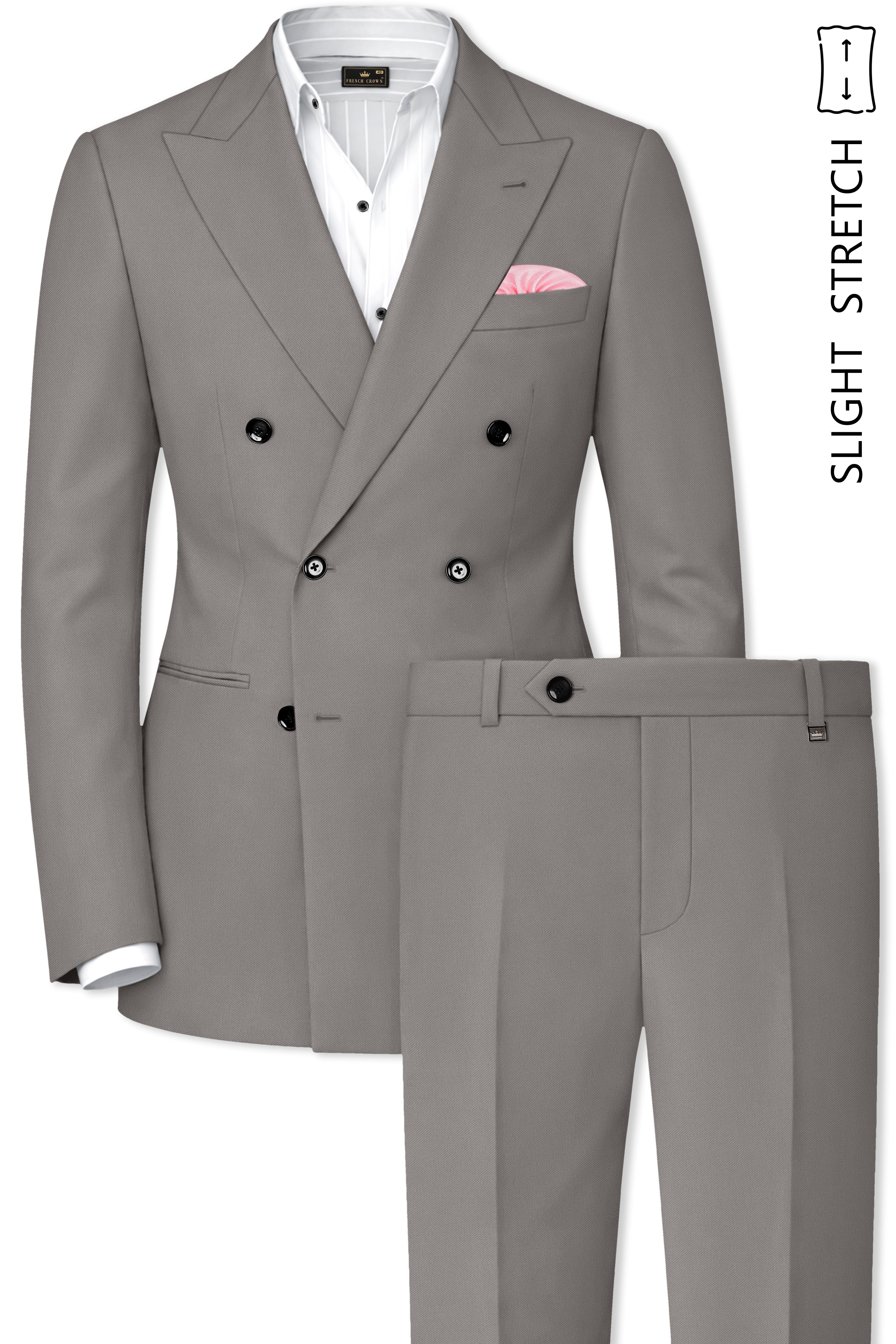 Prestige-Venus Wool Rich Slight Stretch Double Breasted Suit