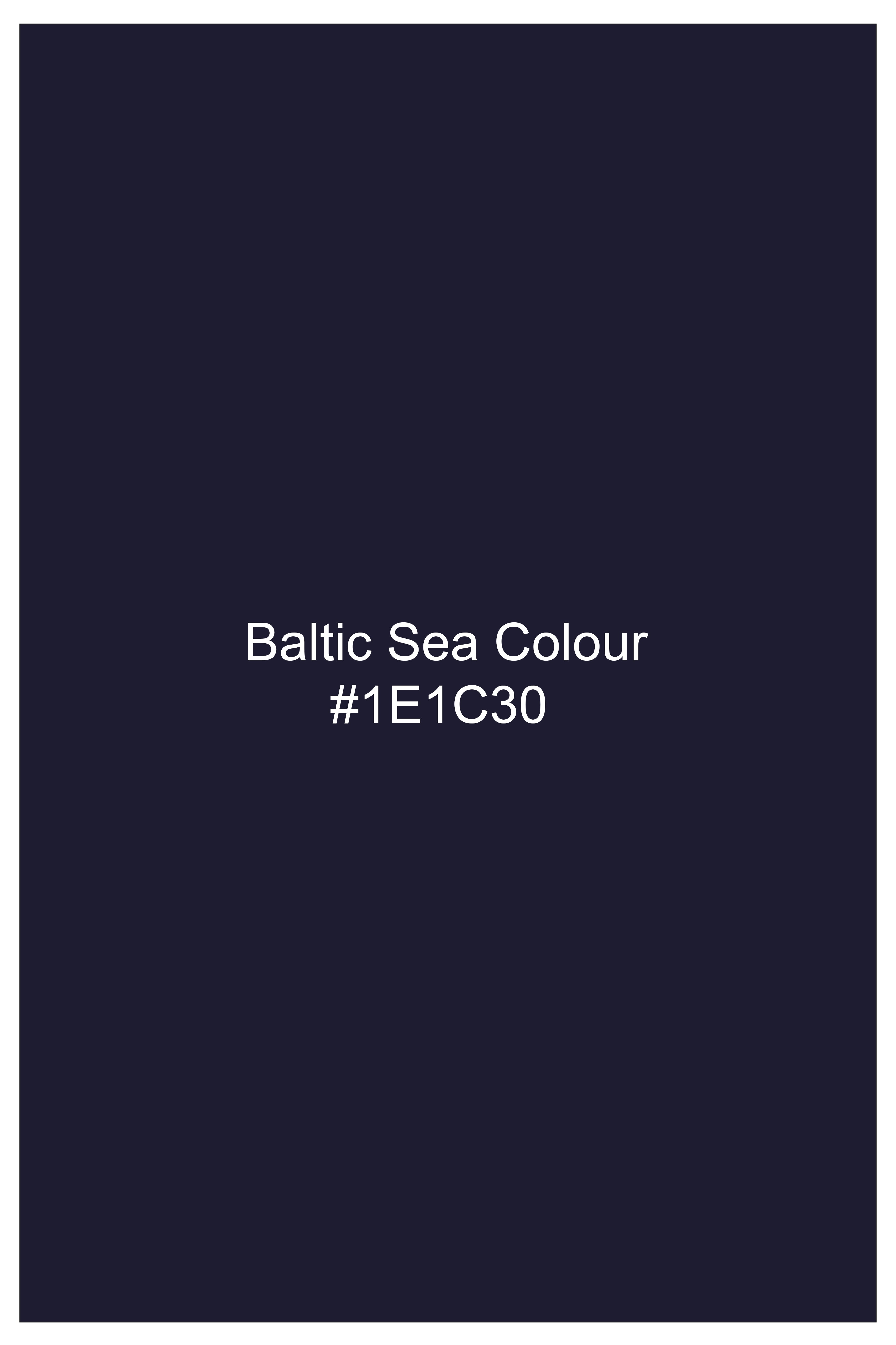 Azure-Baltic Sea Blue Wool Rich Slight Stretch Double Breasted Suit
