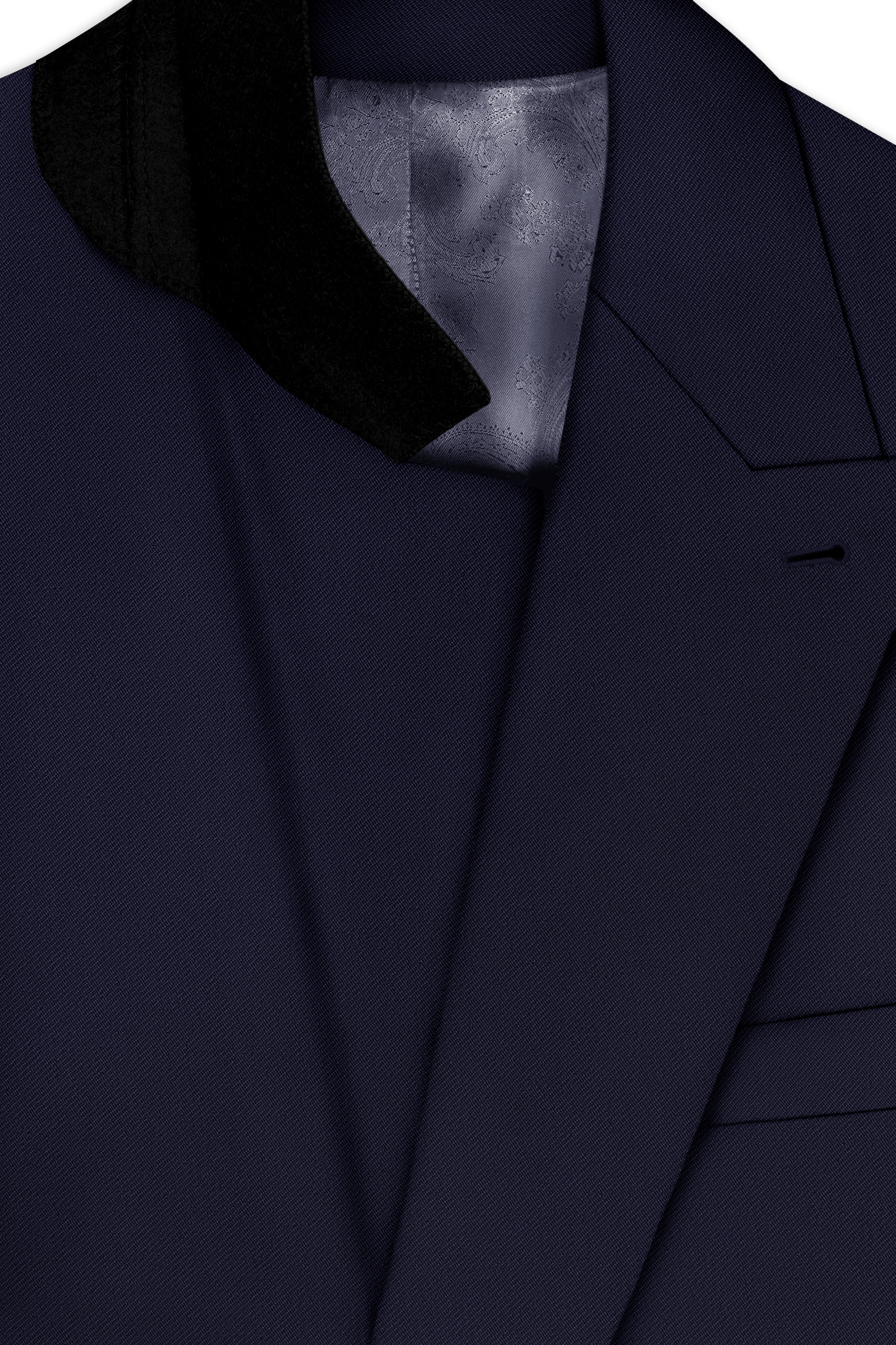 Azure-Baltic Sea Blue Wool Rich Slight Stretch Double Breasted Suit