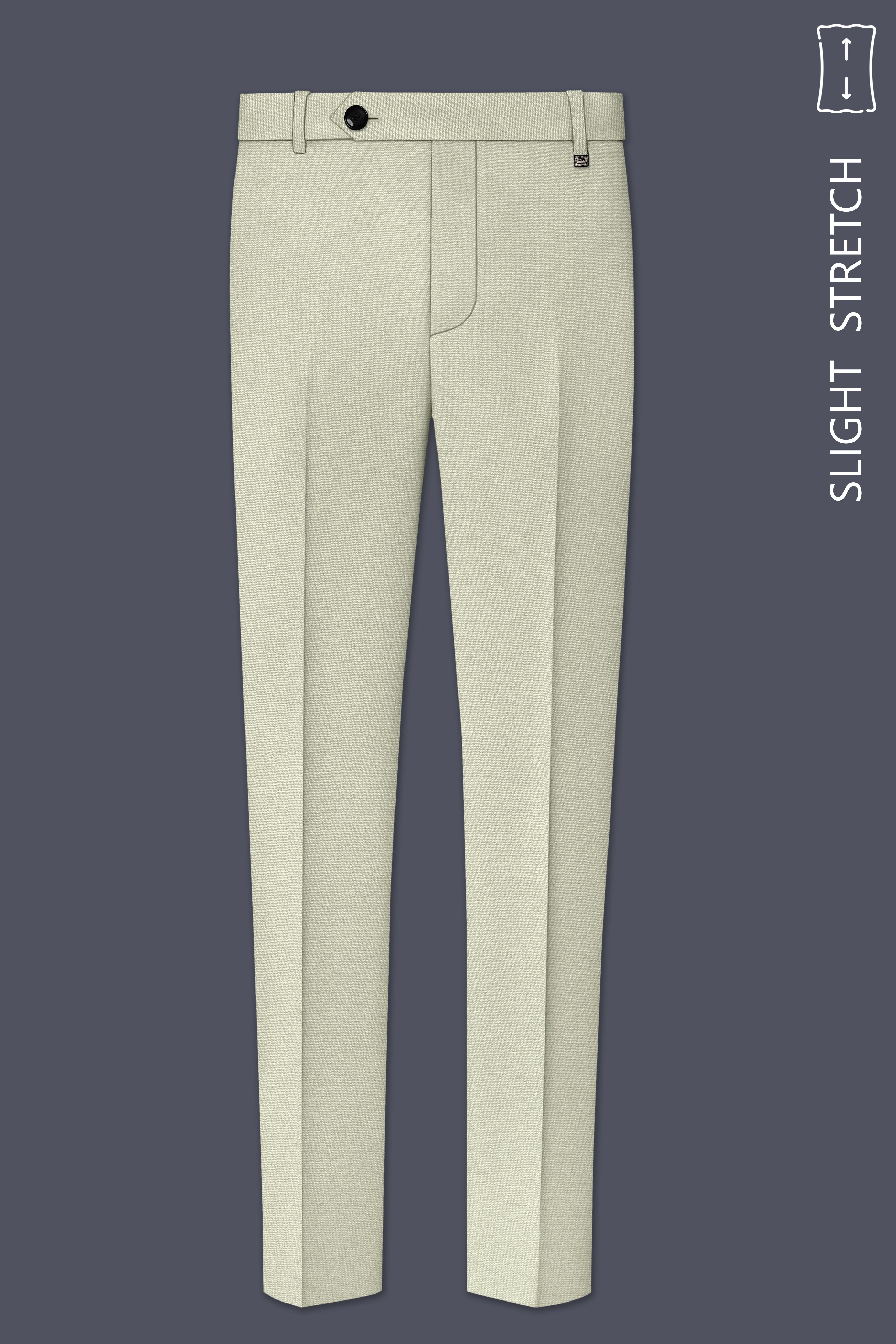Verde-Tana Green Wool Rich Slight Stretch Double Breasted Suit