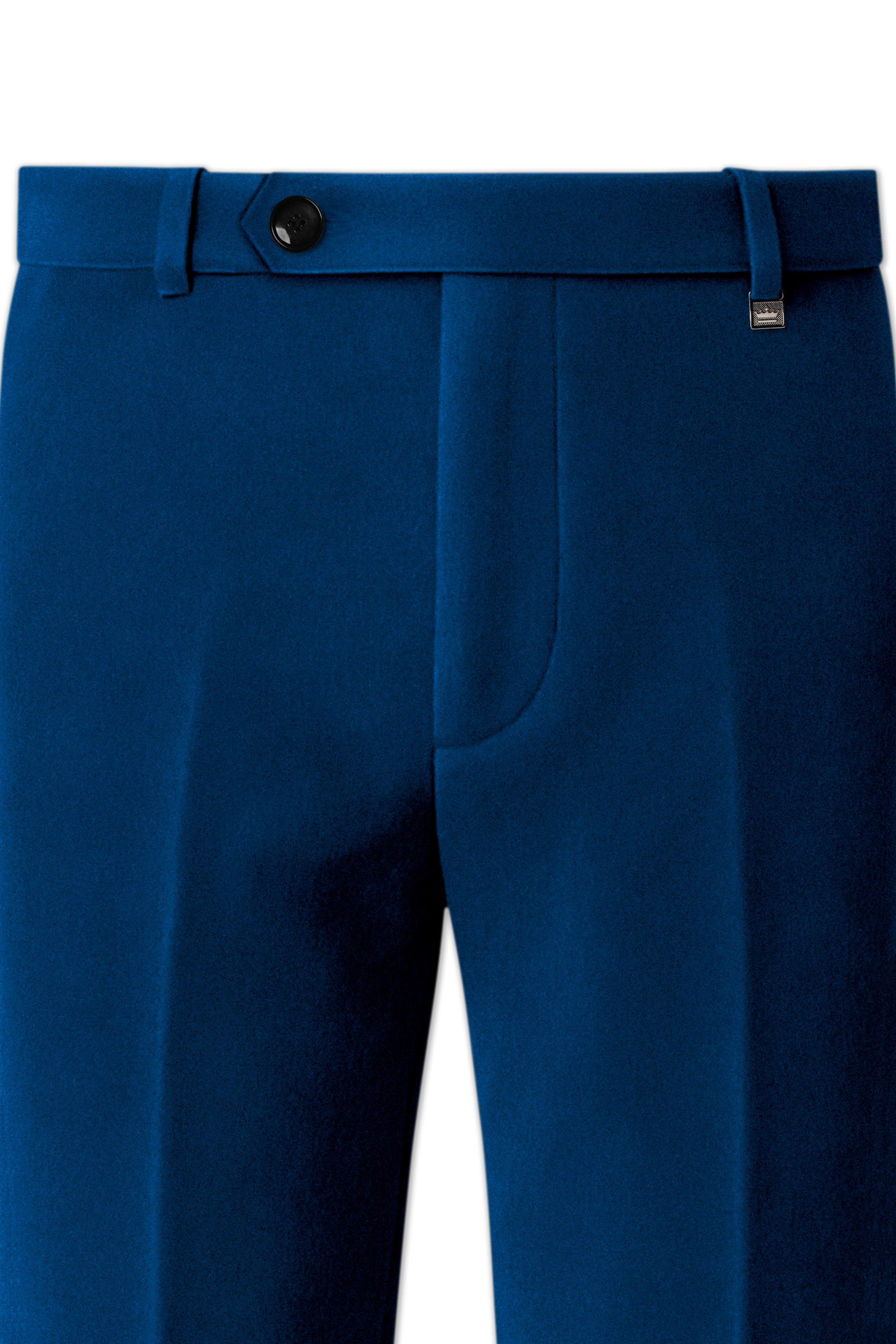 Caspian-Downriver Blue Velvet Peak Lapel Tuxedo Suit