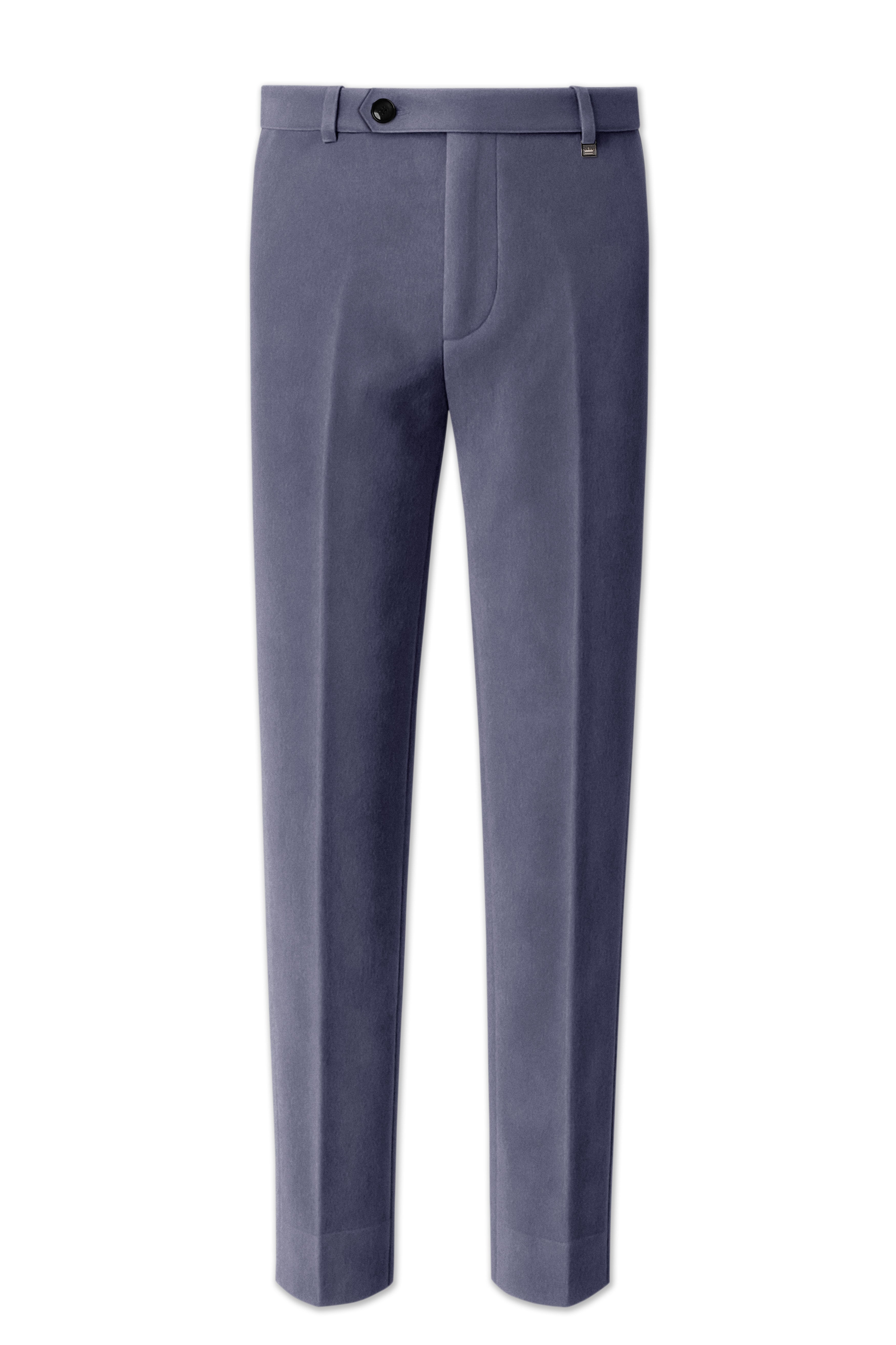Imperium-Gun Powder Gray Velvet Peak Lapel Tuxedo Suit