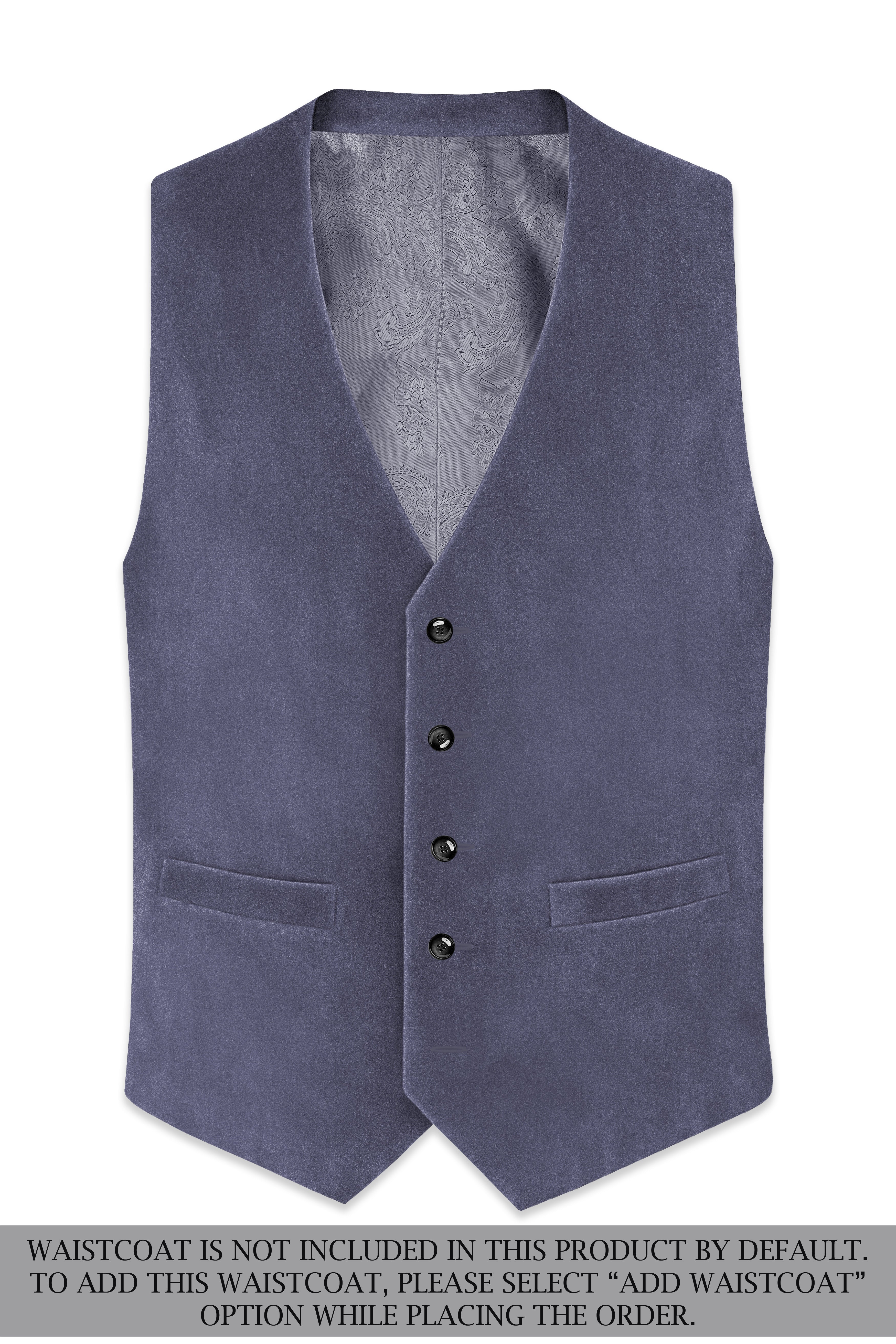Imperium-Gun Powder Gray Velvet Peak Lapel Tuxedo Suit