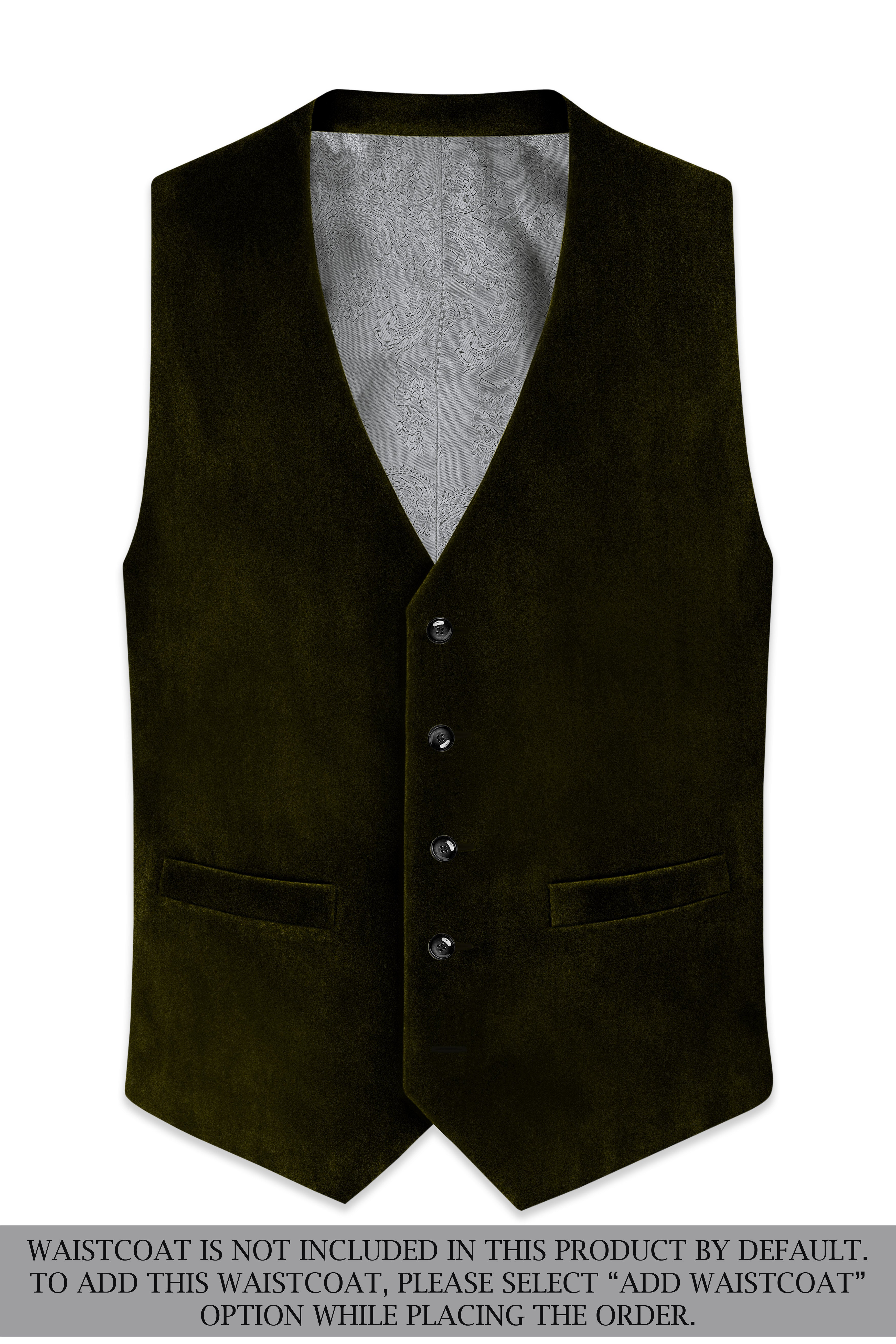 Montverde-Rangoon Green Velvet Peak Lapel Tuxedo Suit