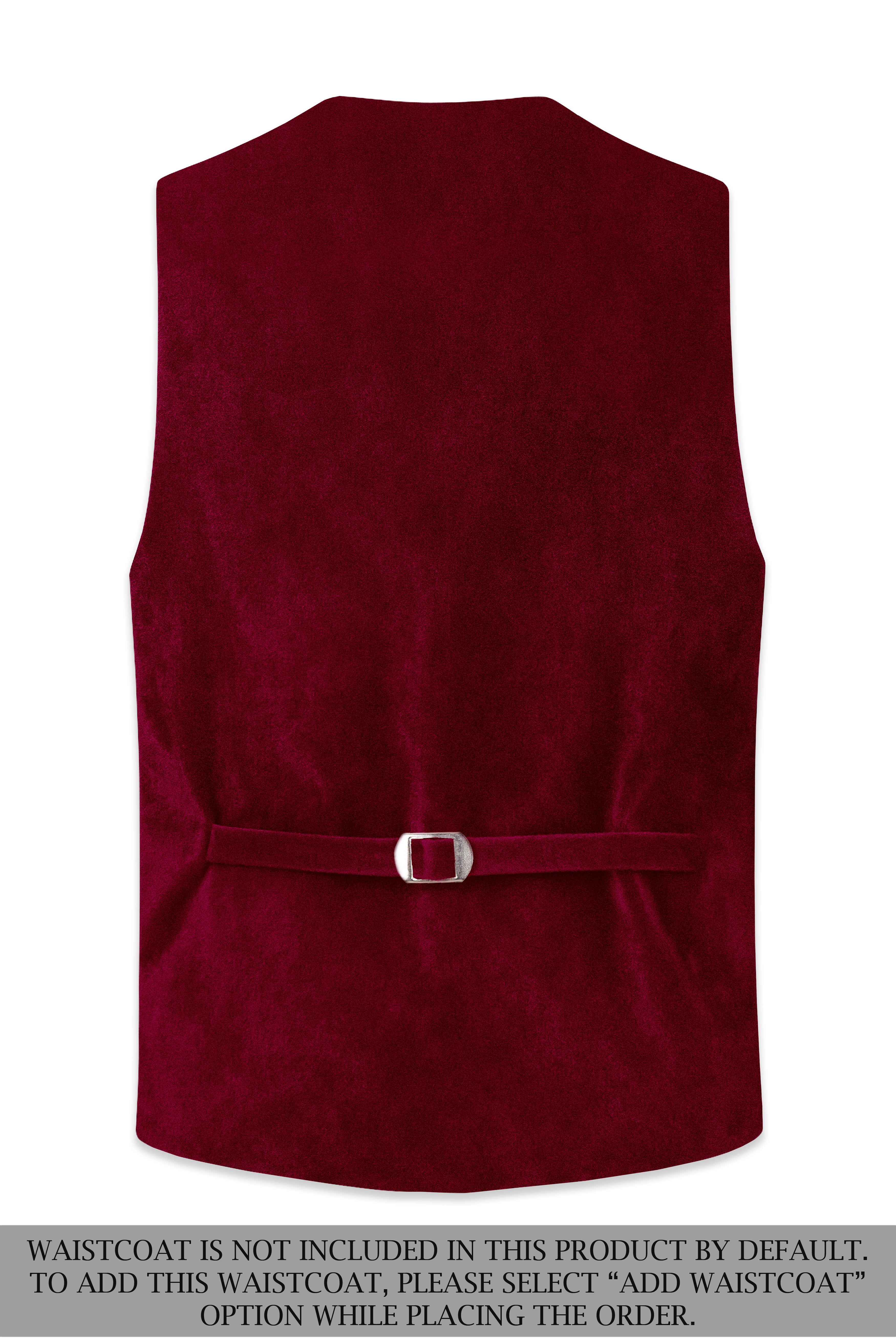 Amour-Scarlet Pink Velvet Peak Lapel Tuxedo Suit