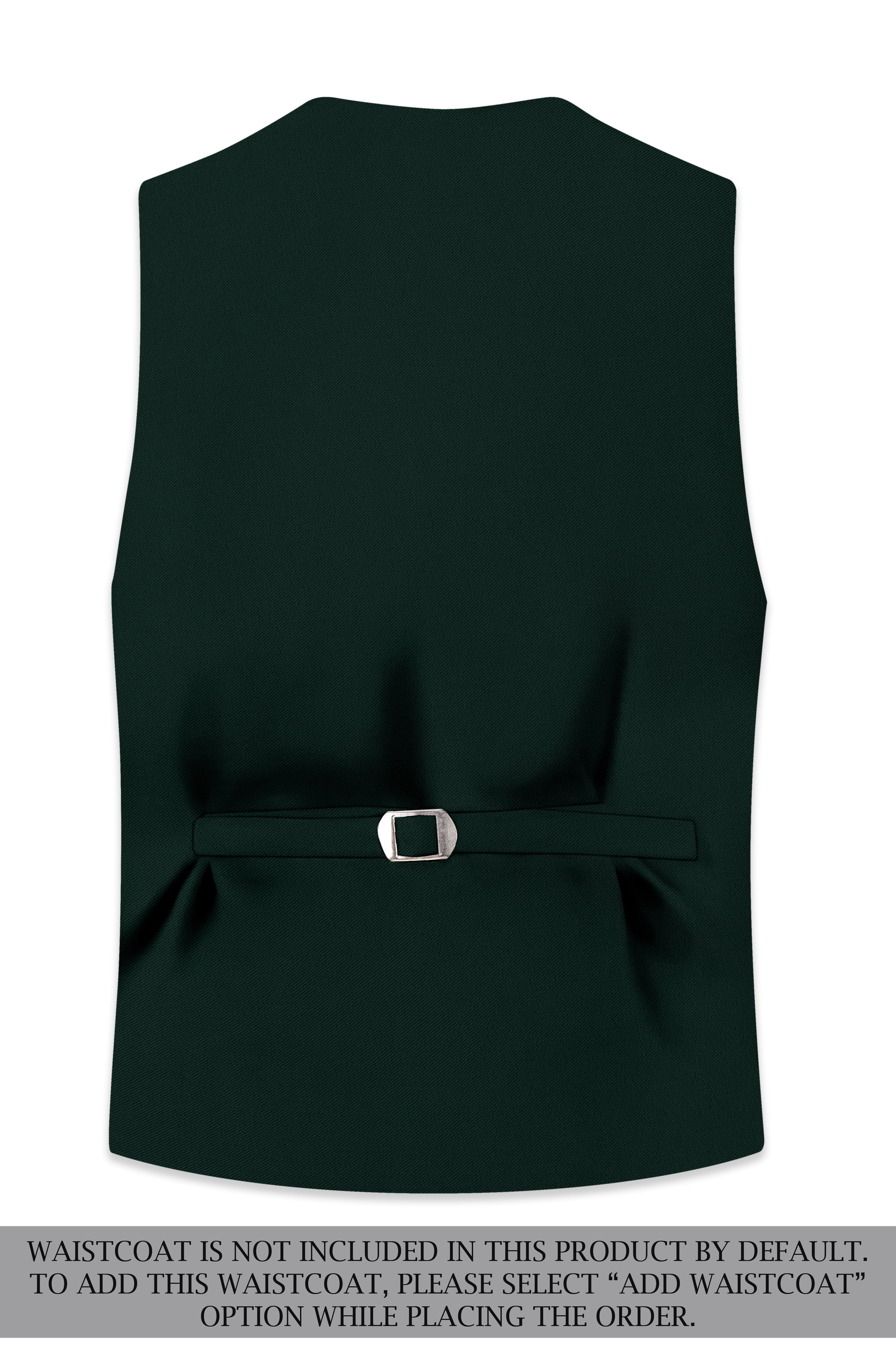 Verde-Aztec Green 4-Way Stretch Wrinkle-Free Fluid Drape Fabric Single Breasted Suit