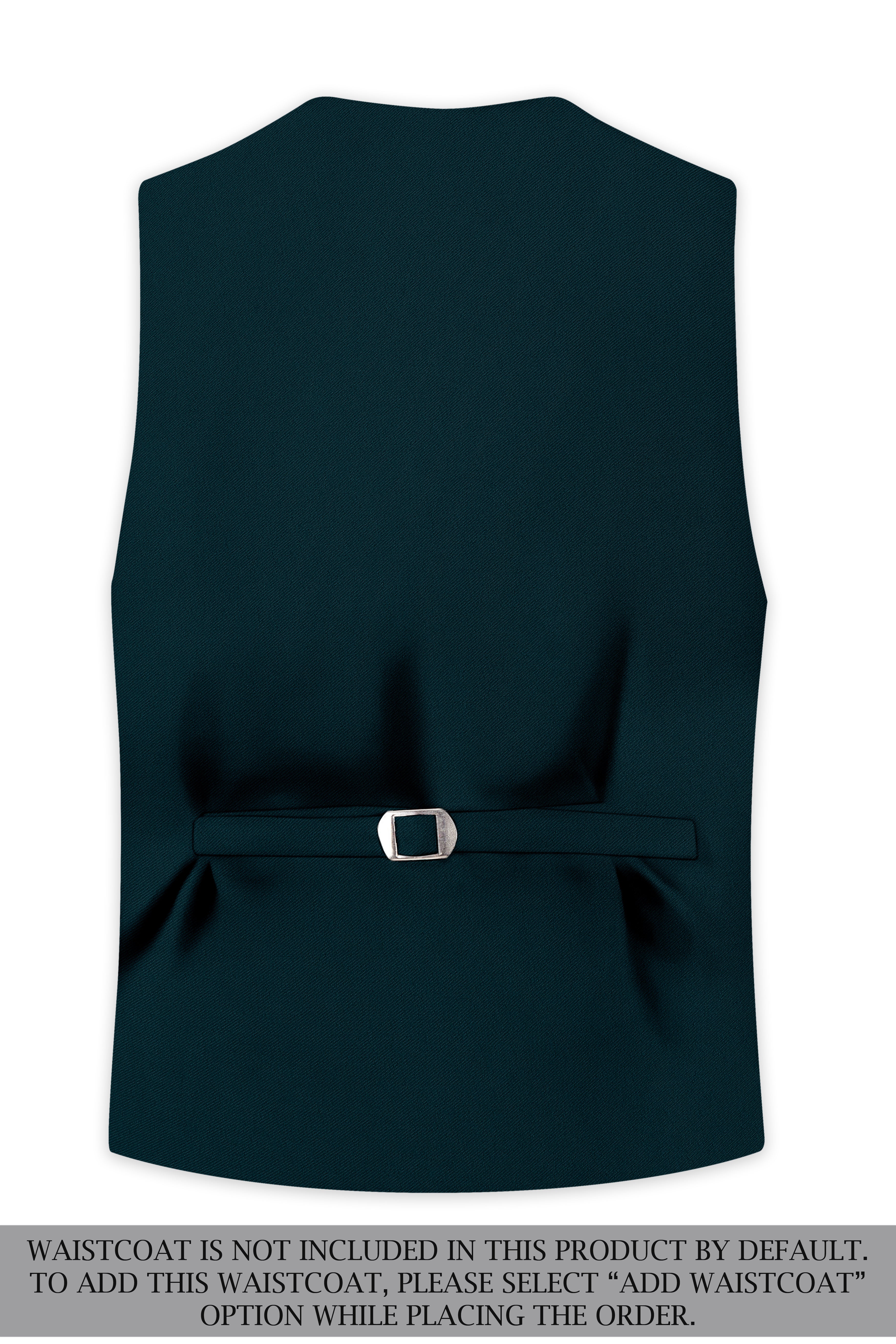 Canopy-Daintree Green 4-Way Stretch Wrinkle-Free Fluid Drape Fabric Double Breasted Suit