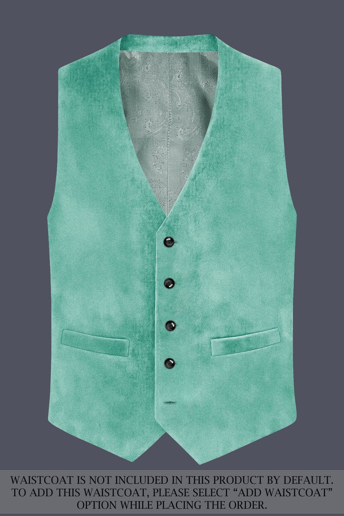 Sapphire-Cyan Blue Velvet Peak Lapel Tuxedo Suit