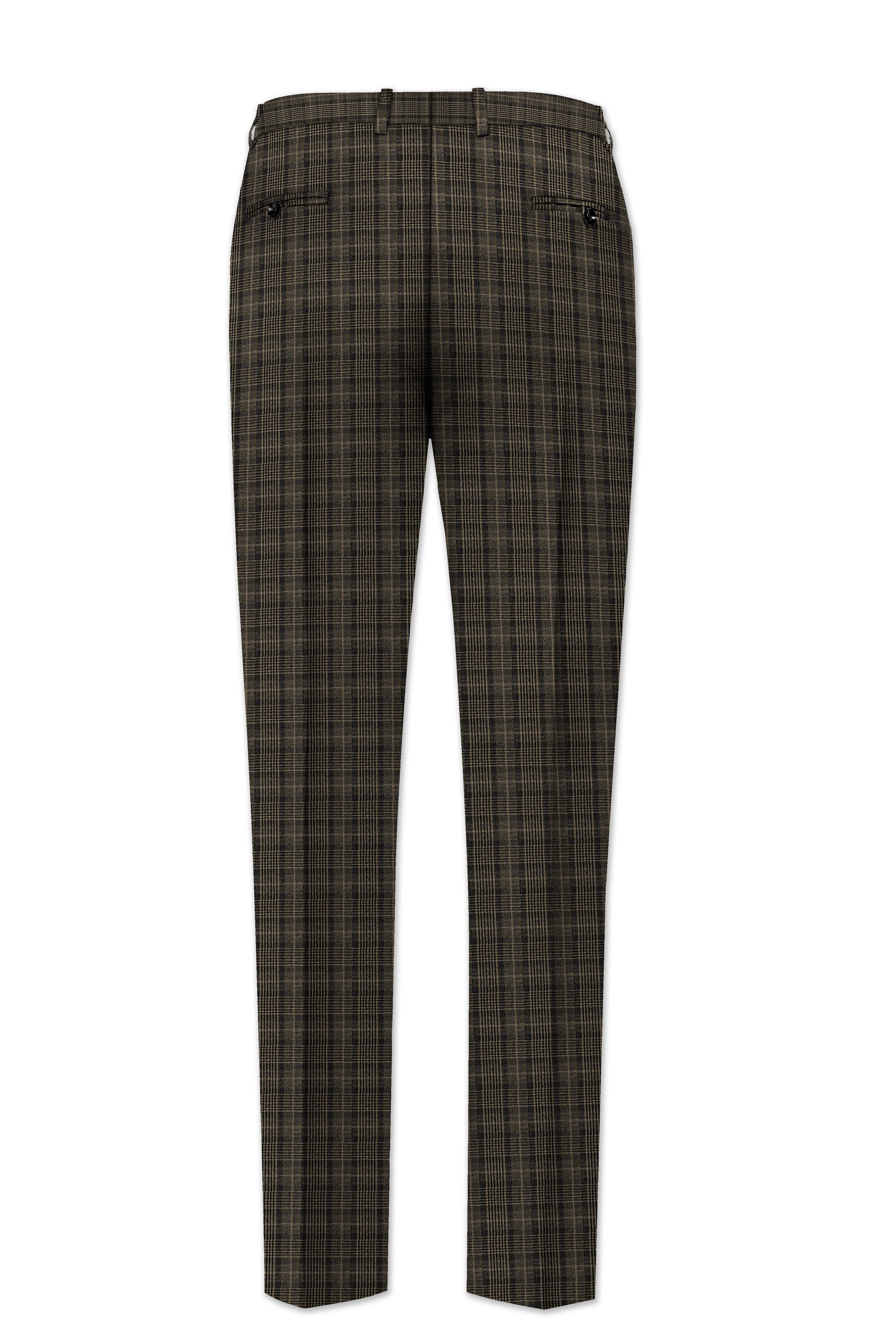Walnut Plaid Double Breasted Suit