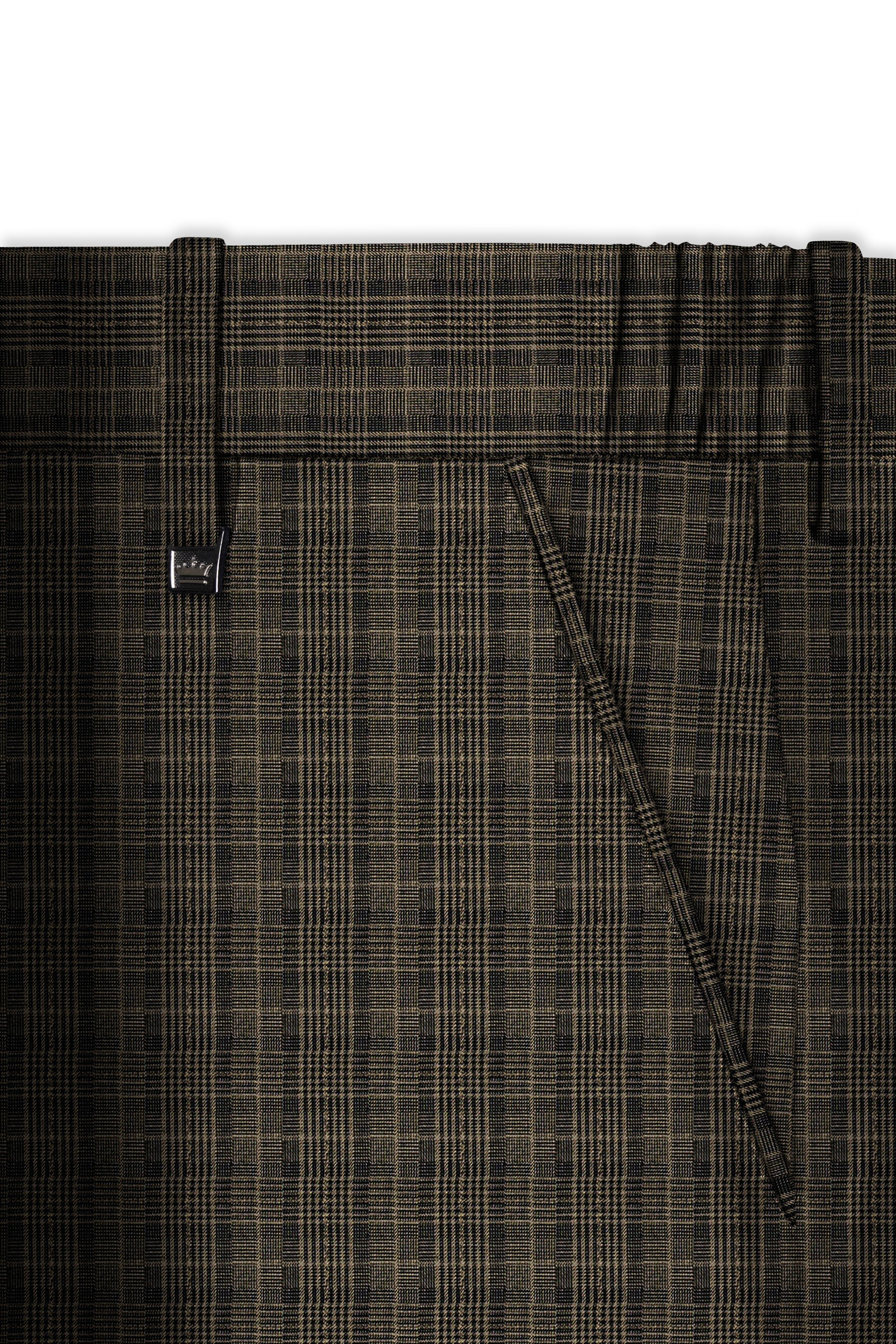 Walnut Plaid Double Breasted Suit