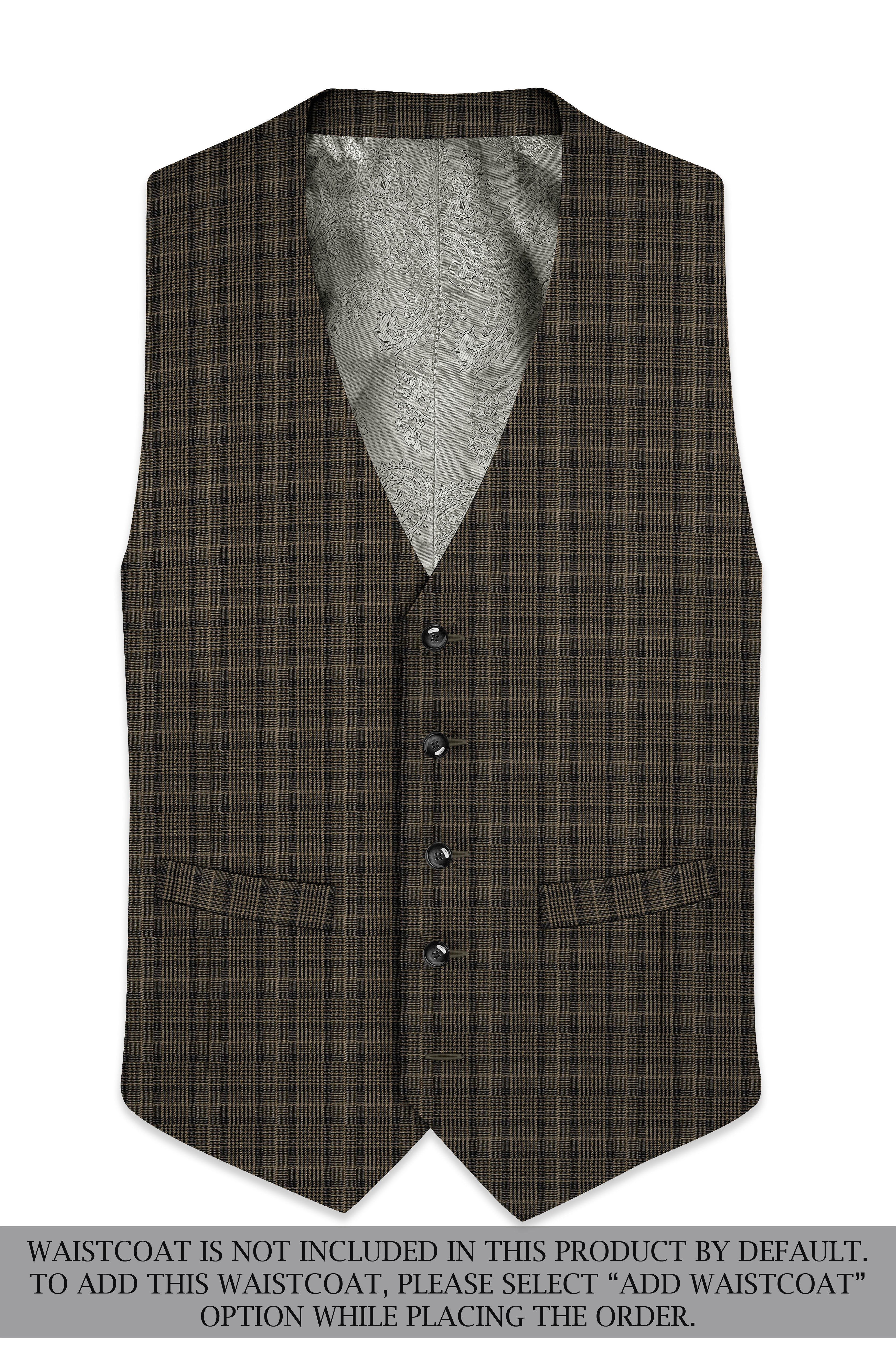 Walnut Plaid Double Breasted Suit